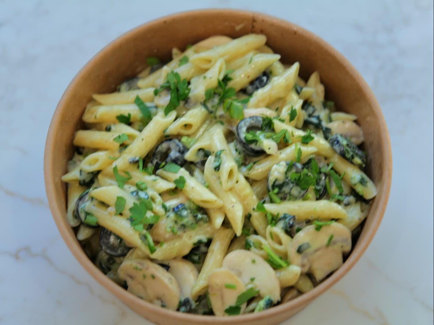 Garden Pesto Pasta Bowl