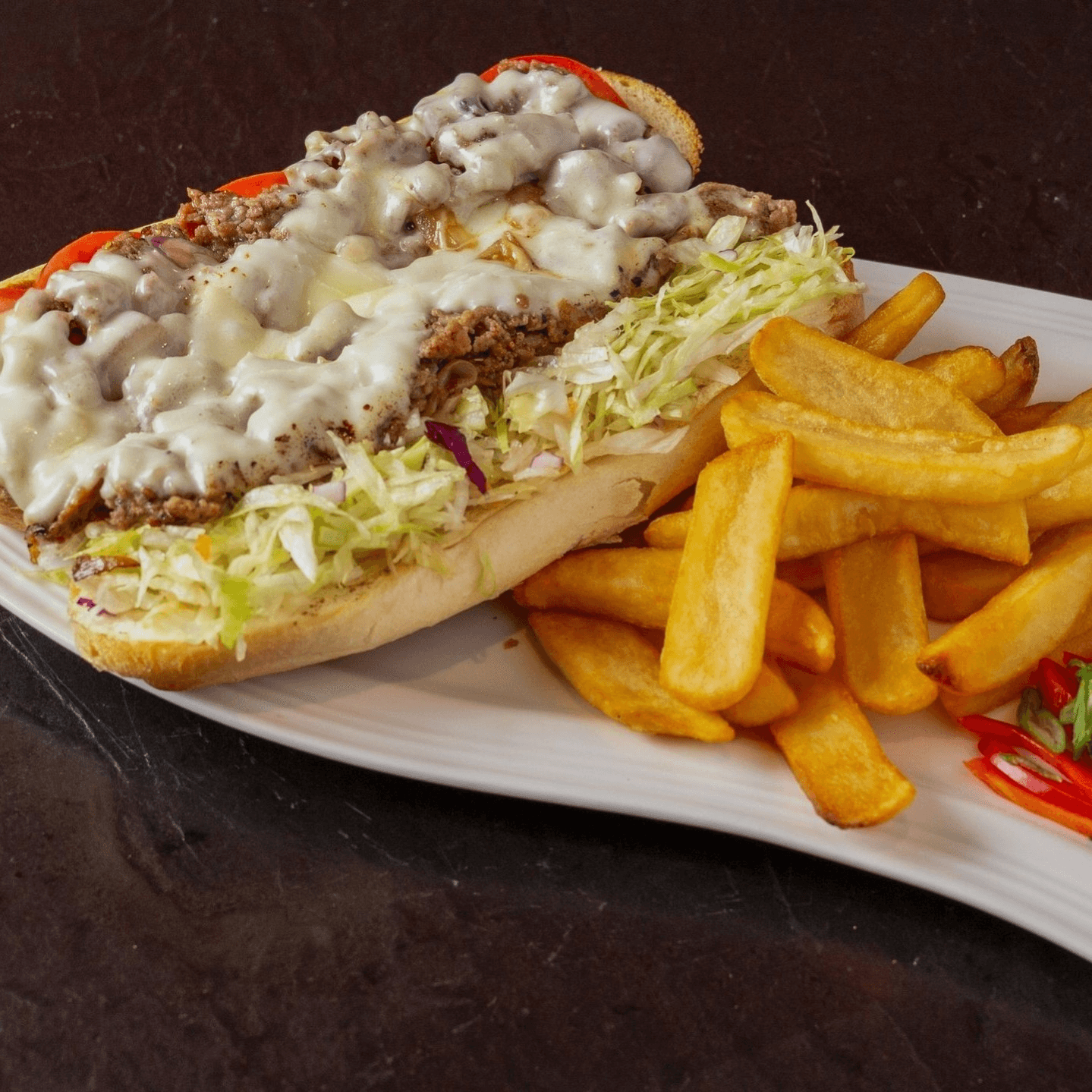 Cheesesteak Sub-Amoroso Roll