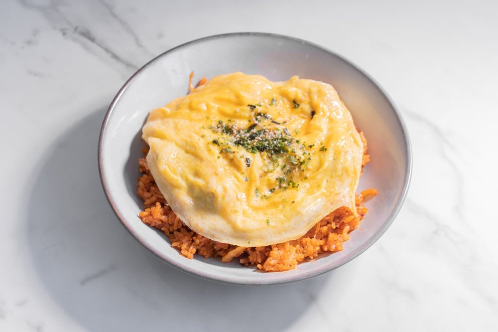 Kimchee Fried Rice Omelette