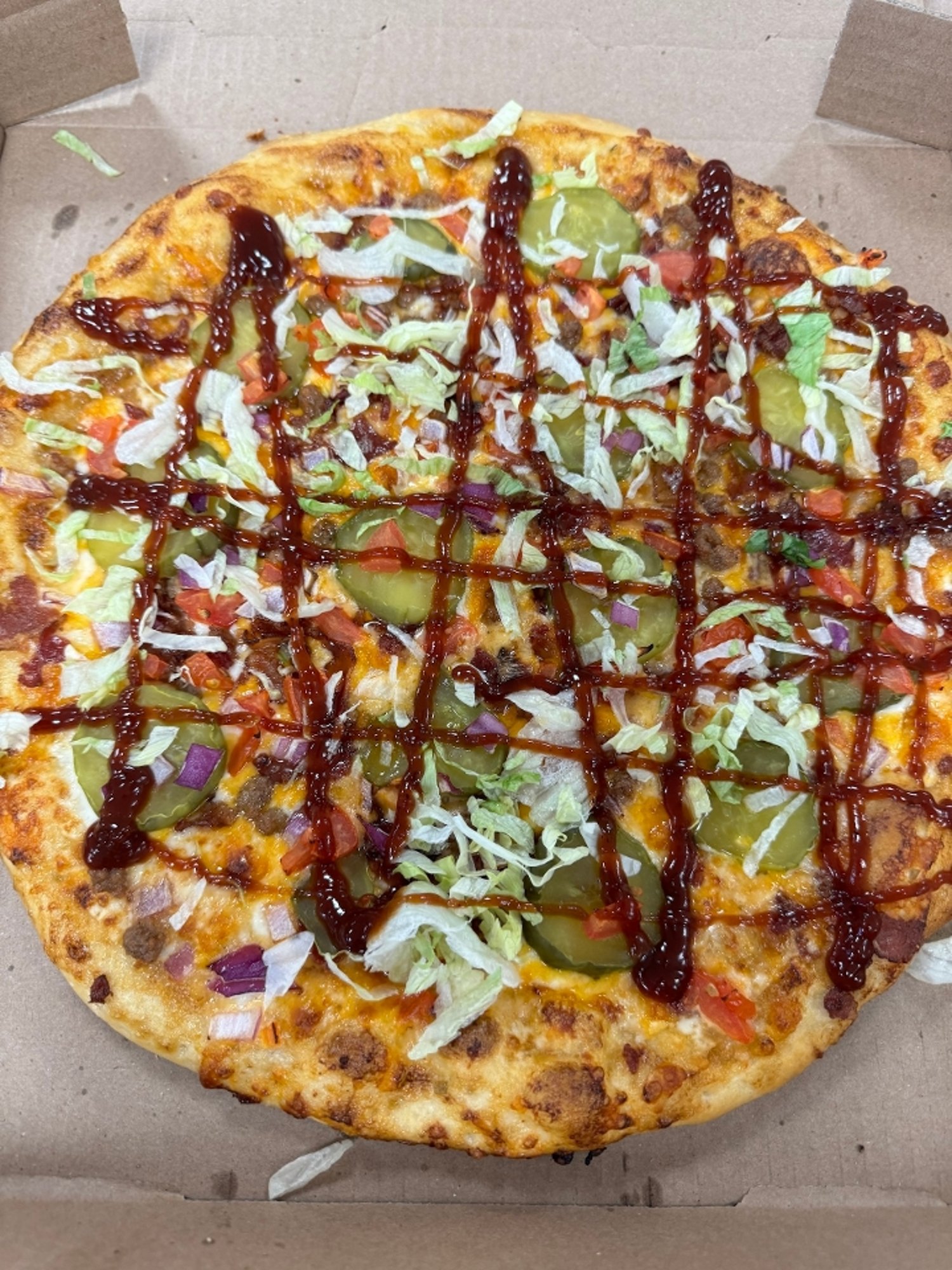 10" Bacon Cheeseburger Pizza