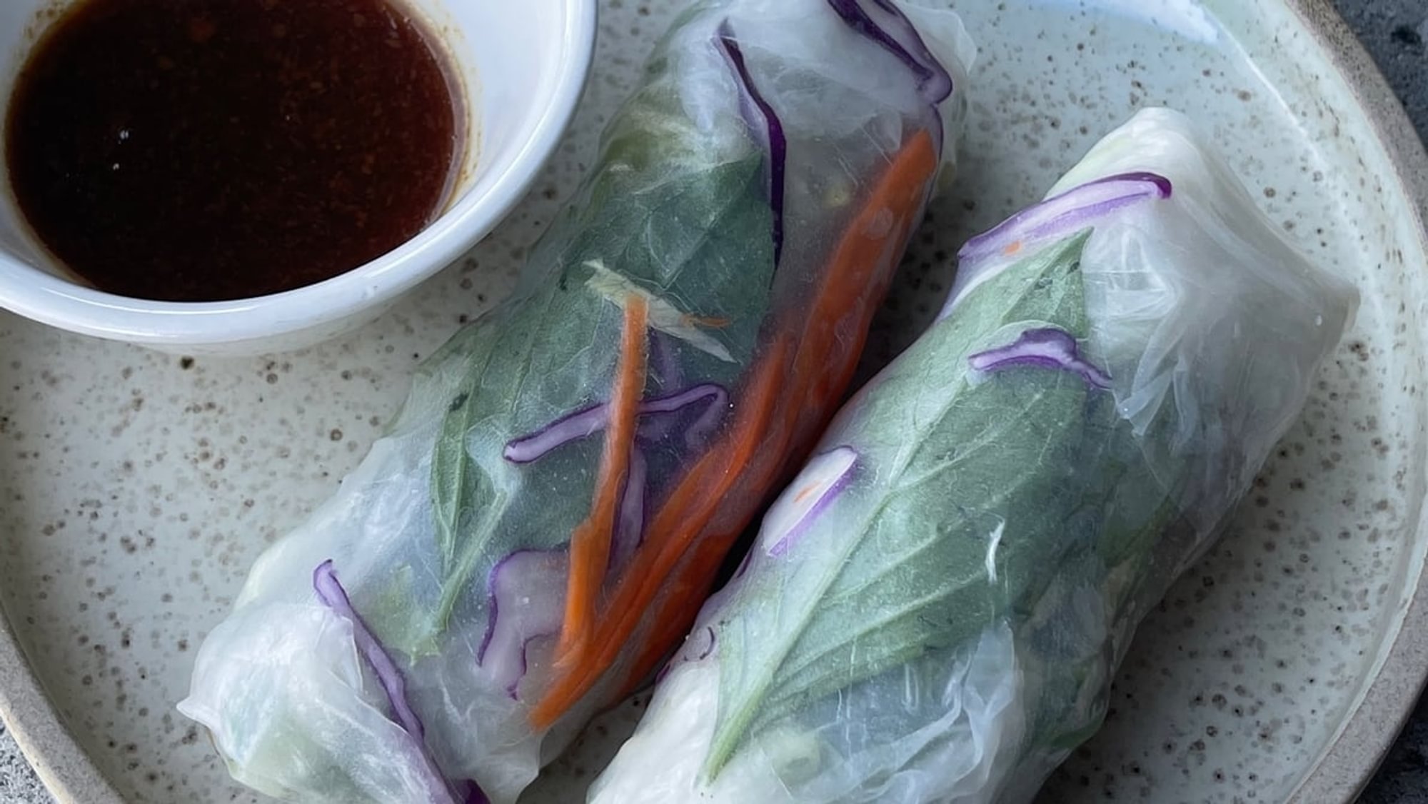 50. Lemongrass Tofu Spring Roll (2 Pcs)