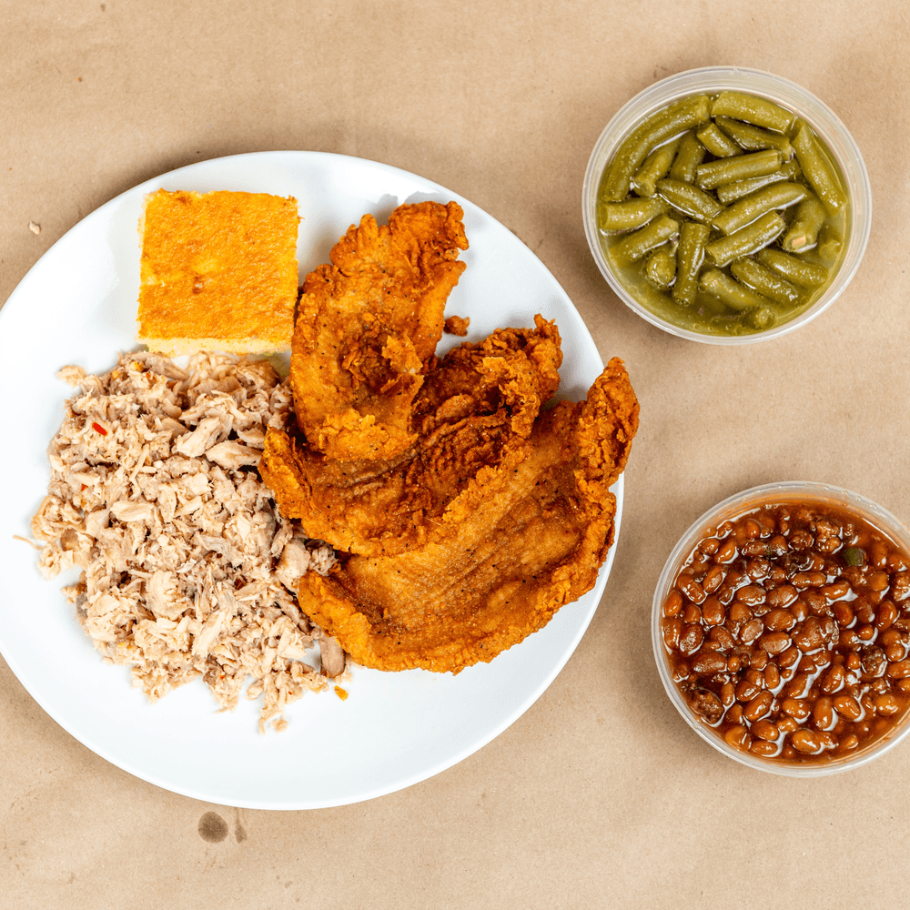 Catfish & Turkey BBQ Plate