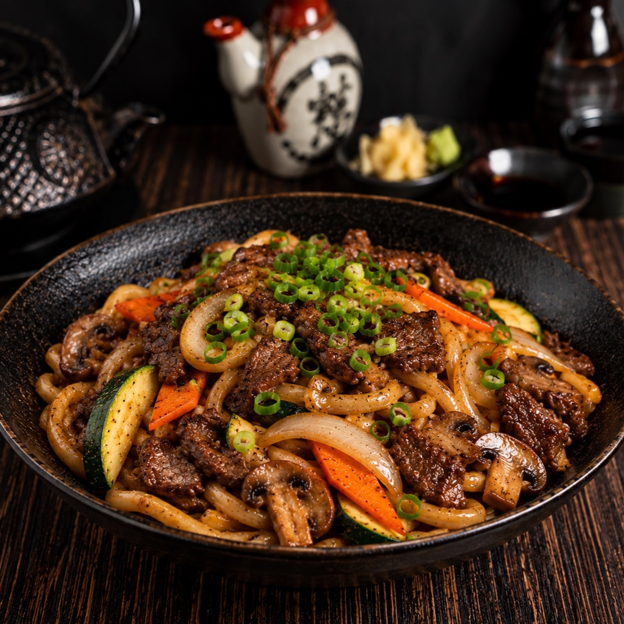 Beef Stir Fry Udon