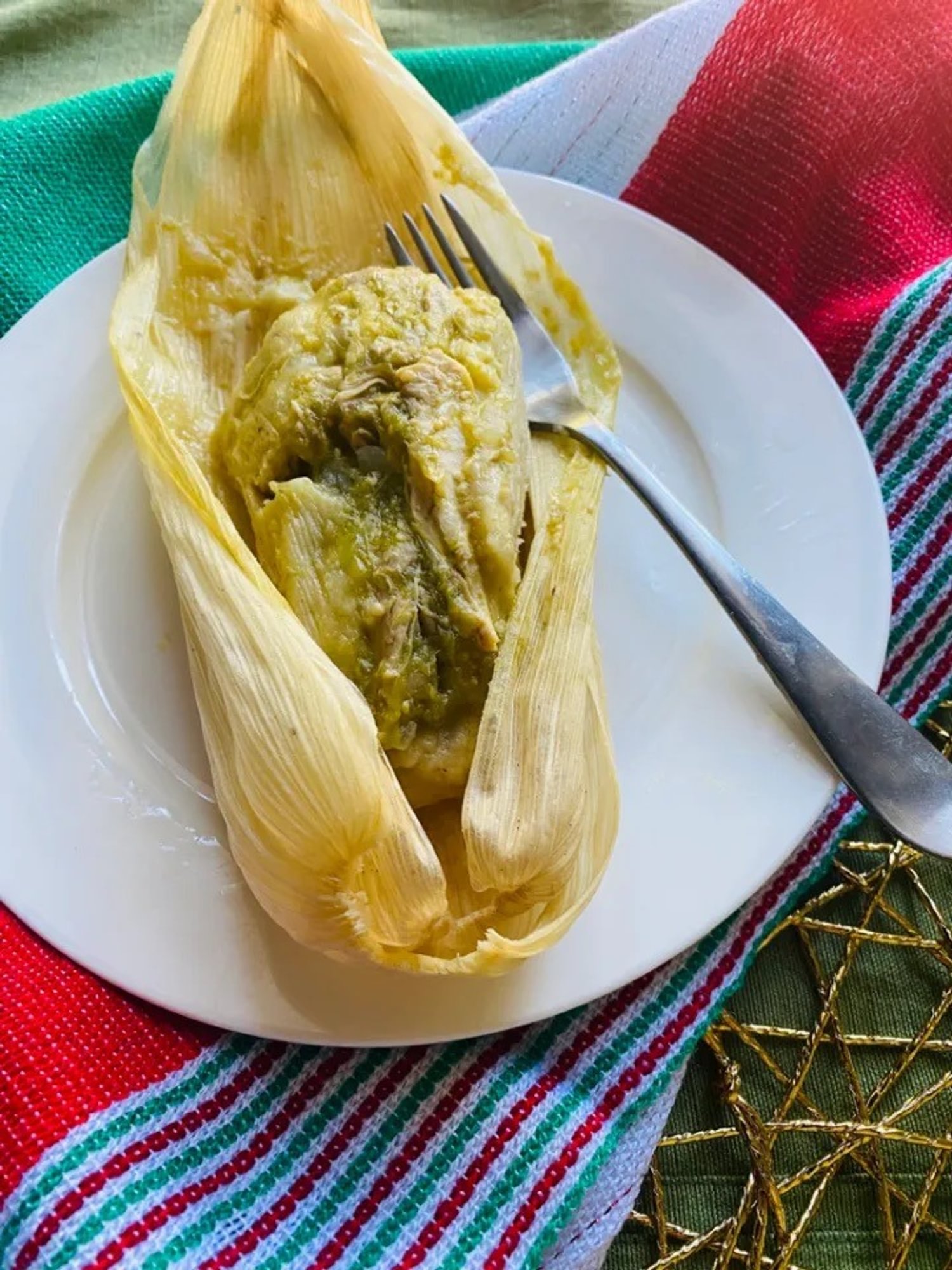 Green Chicken Tamale