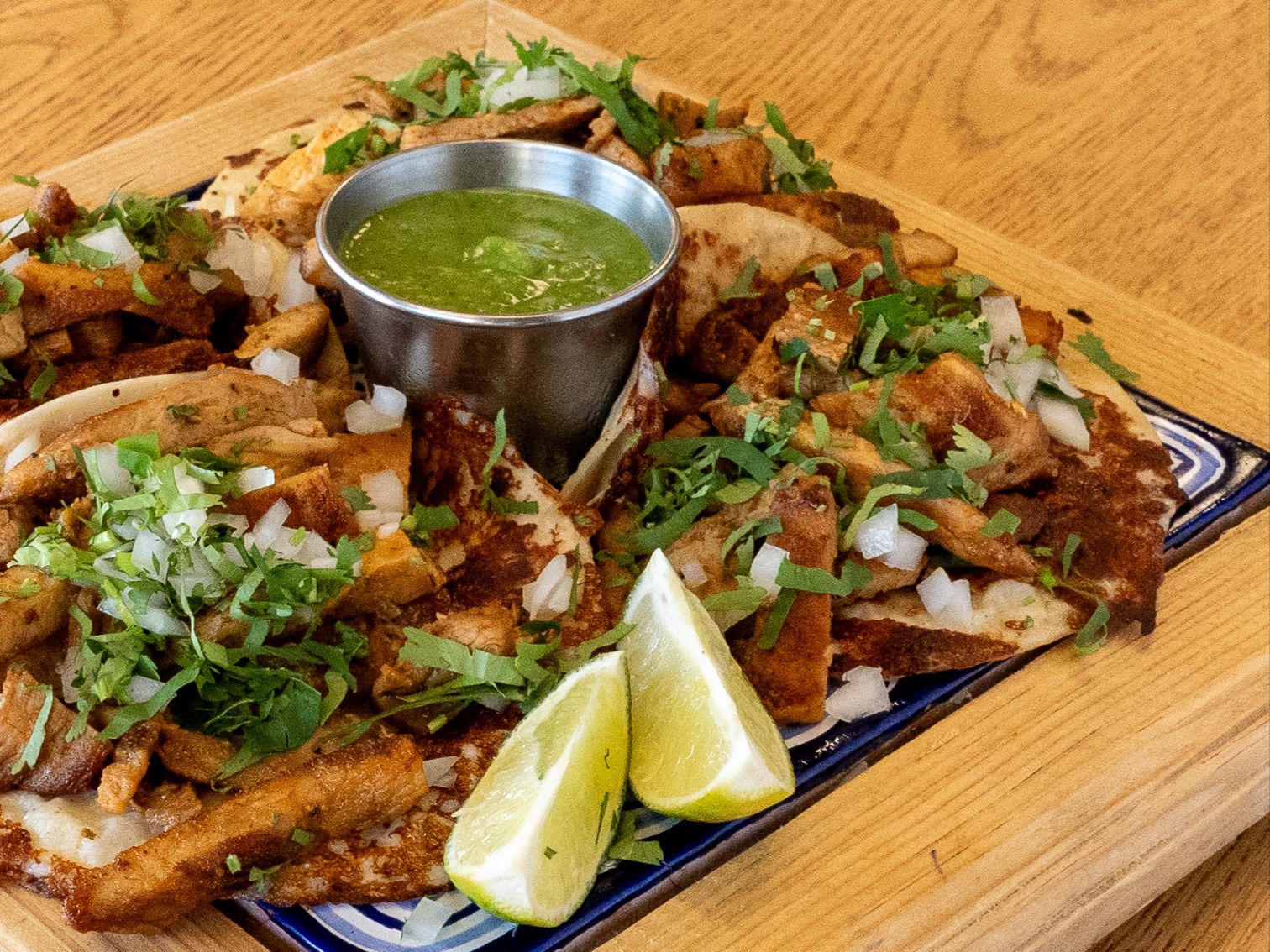 Chicken BBQ Tacos al Queso