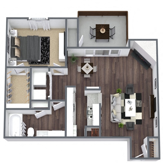 A5: 1 Bed 1 Bath
