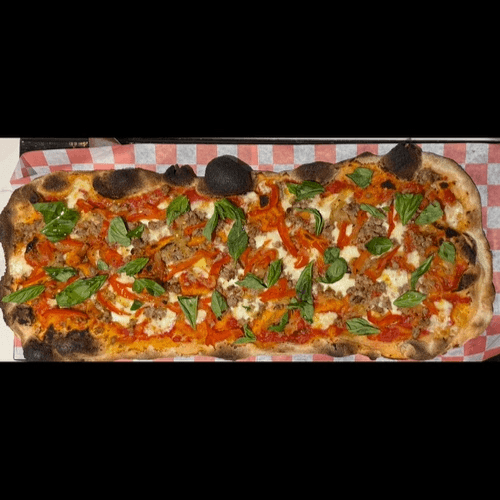 Sausage & Peppers Pizza (2 Ft. Pala)