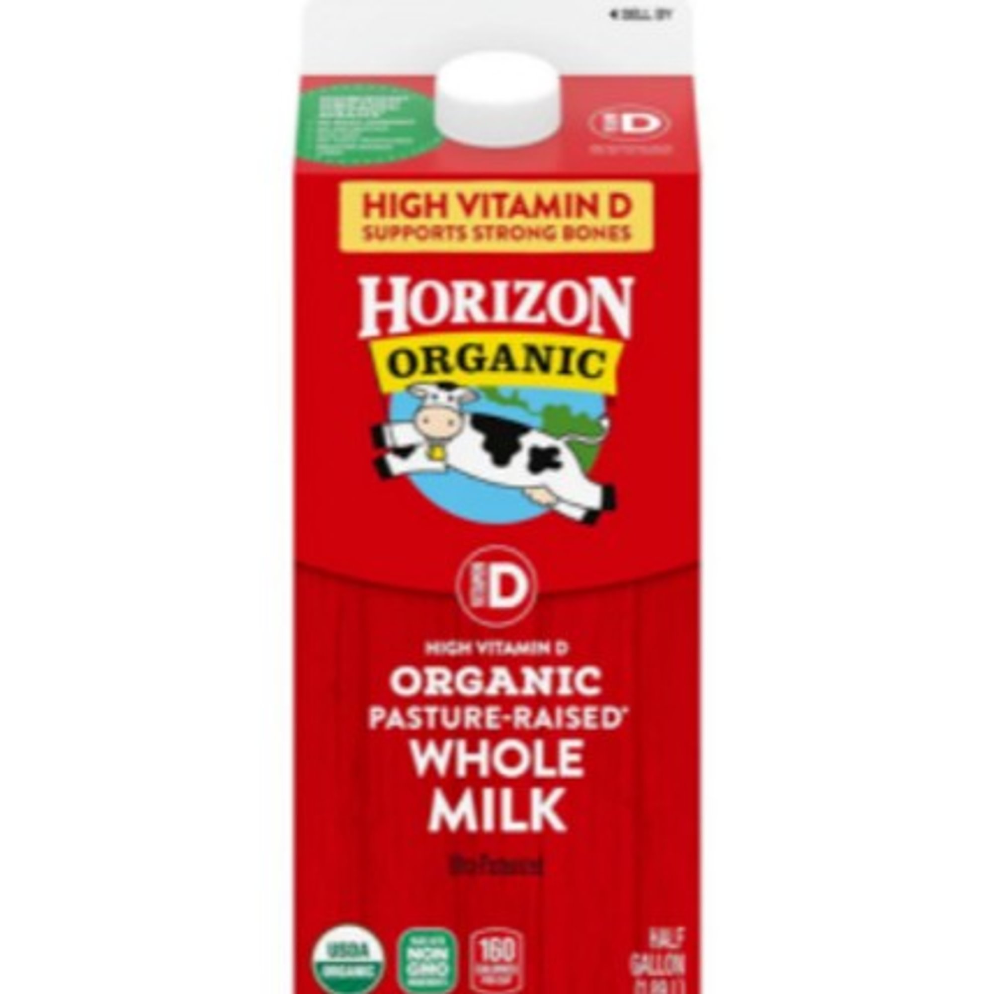 Organic Whole Milk Half Gallon