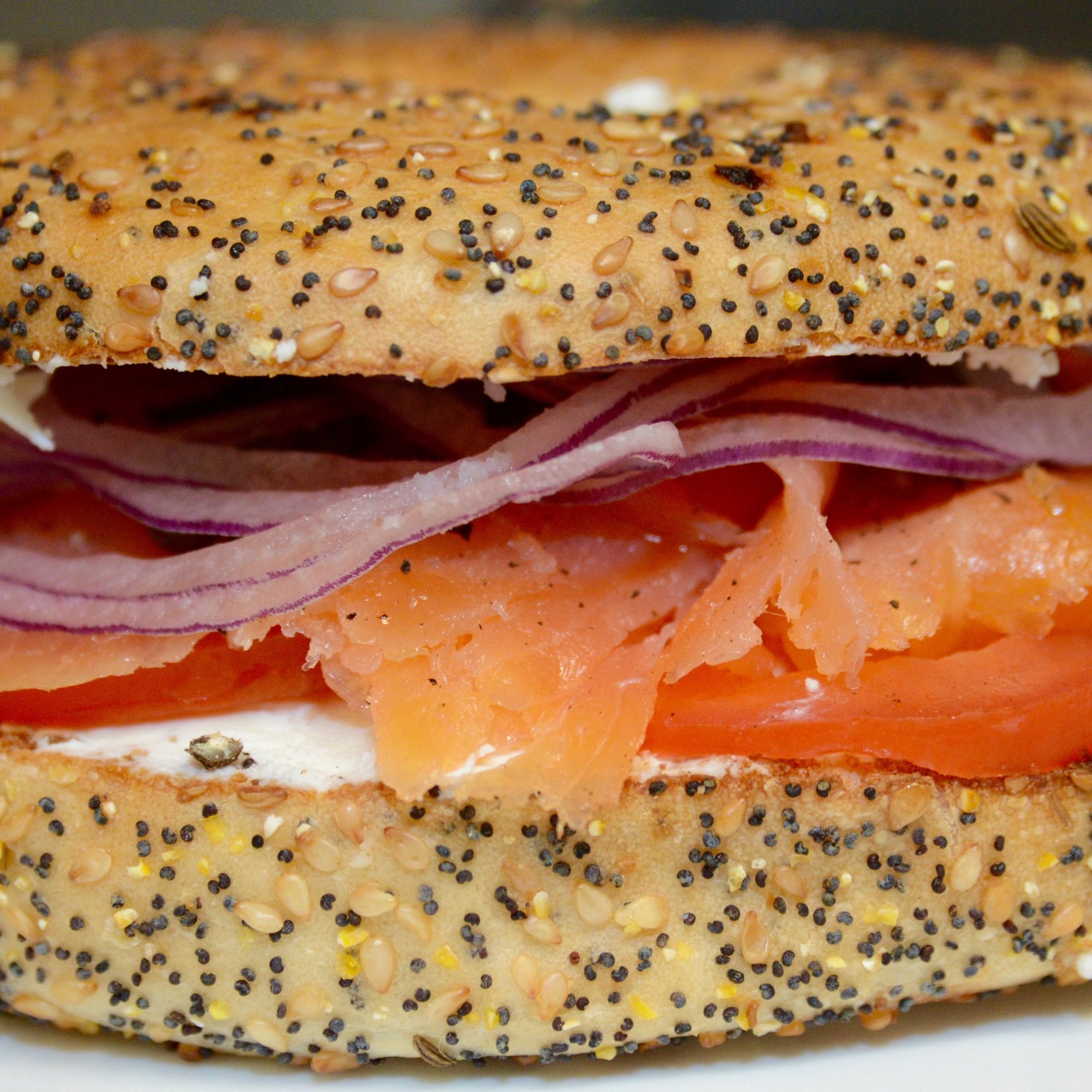 5. Smoke salmon bagel