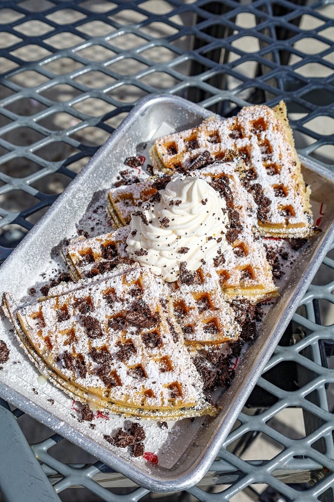 Oreo Cookies and Cream Waffle