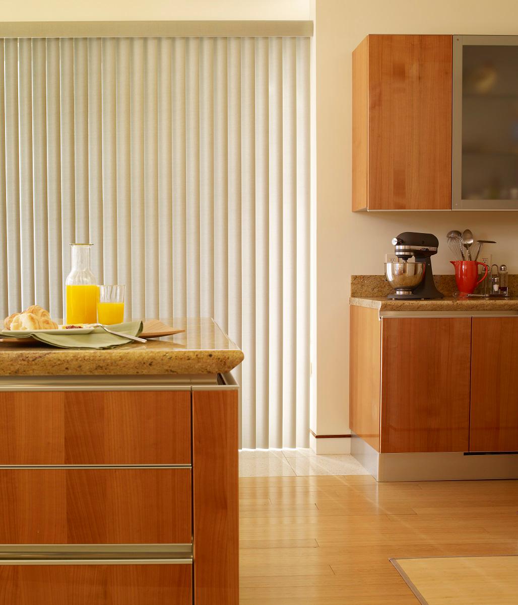 Ready to be enlightened? Then try our Enlightened Vertical Blinds! They're sleek,  easy to use, perfect for both windows and sliding doors-and they look amazing in this kitchen.  BudgetBlindsTysonsCornerHerndon   VerticalBlinds  FreeConsultation  WindowWednesday