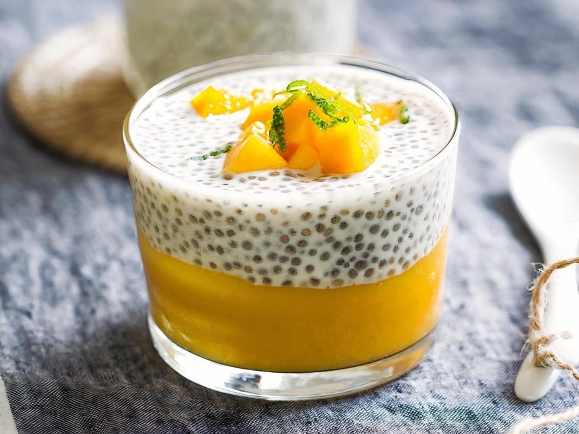 Mango Coconut Chia Pudding (Vegan)