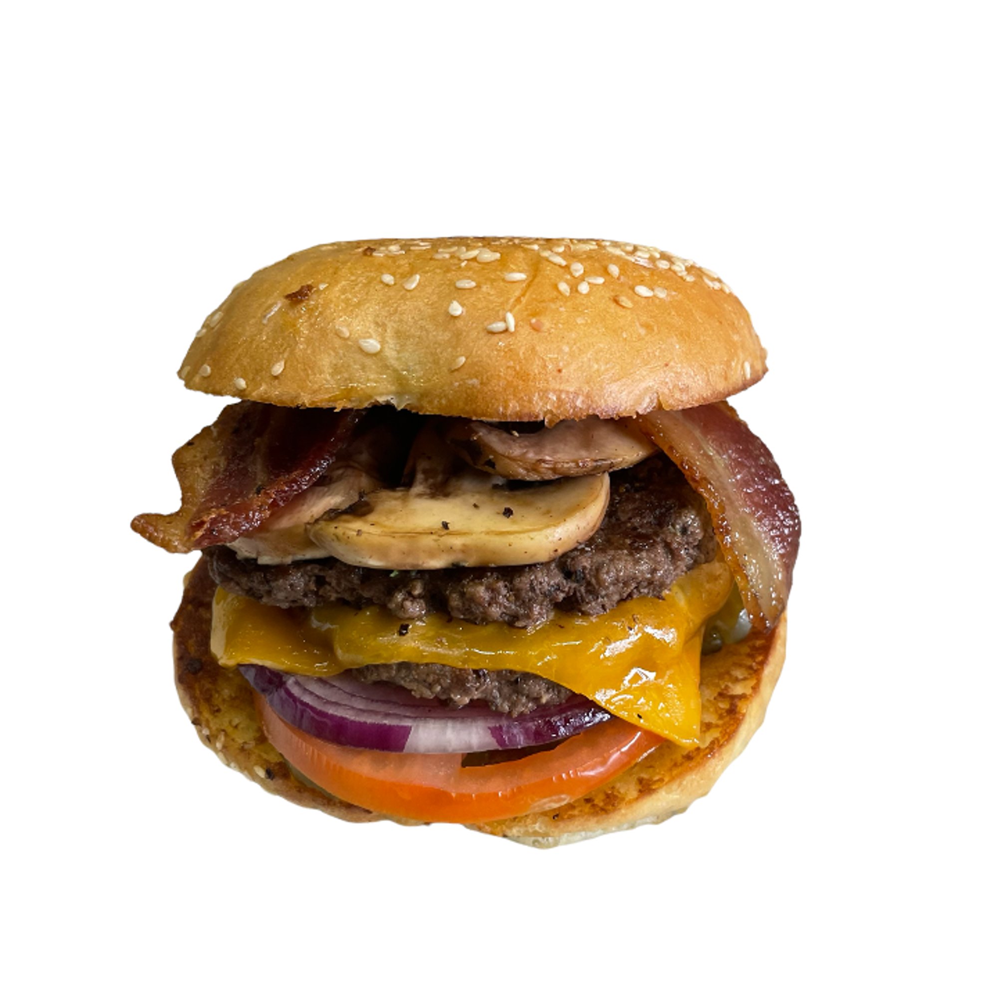 1/3lbs Bacon Mushroom Cheeseburger