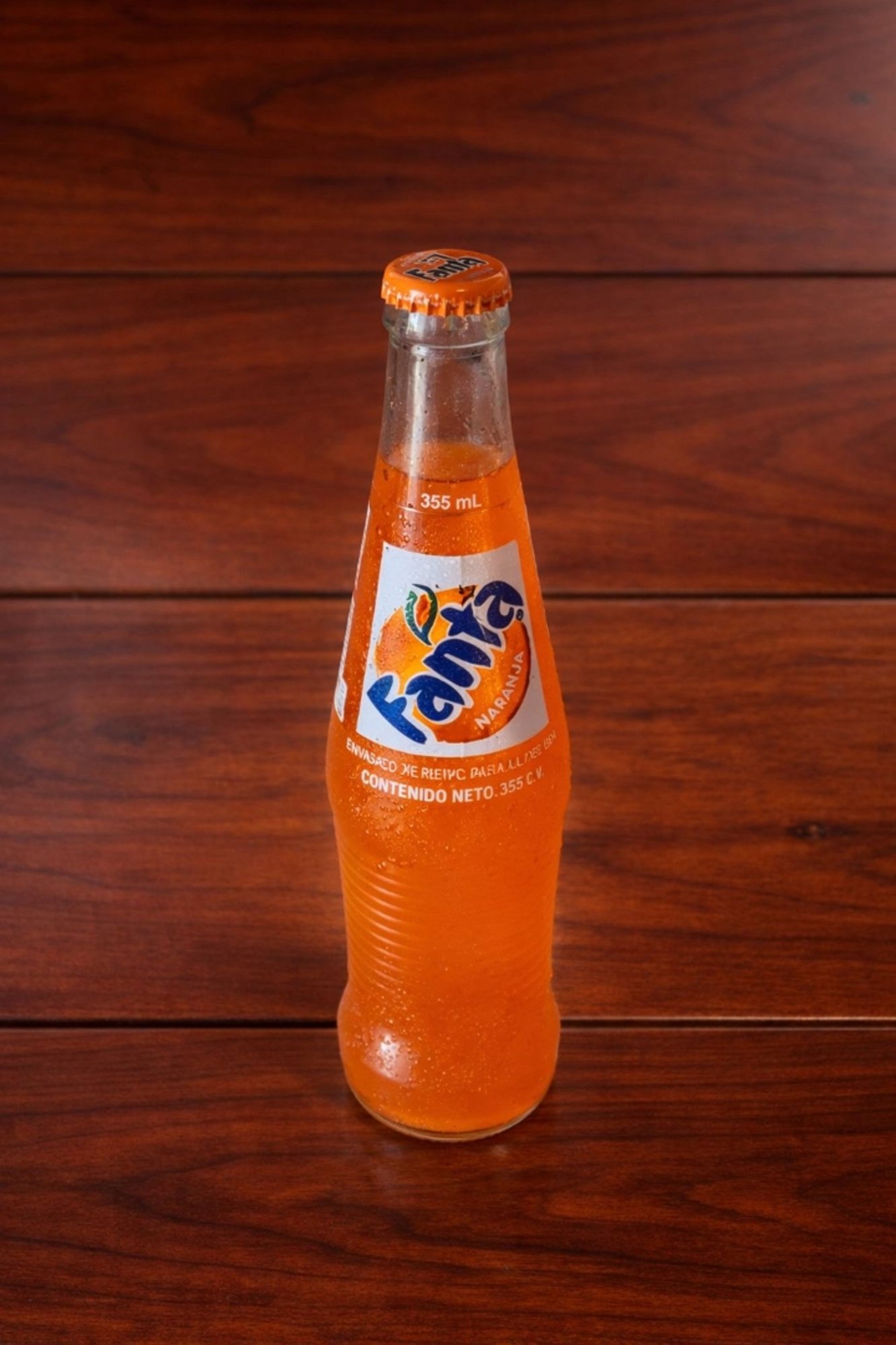 Fanta glass bottle