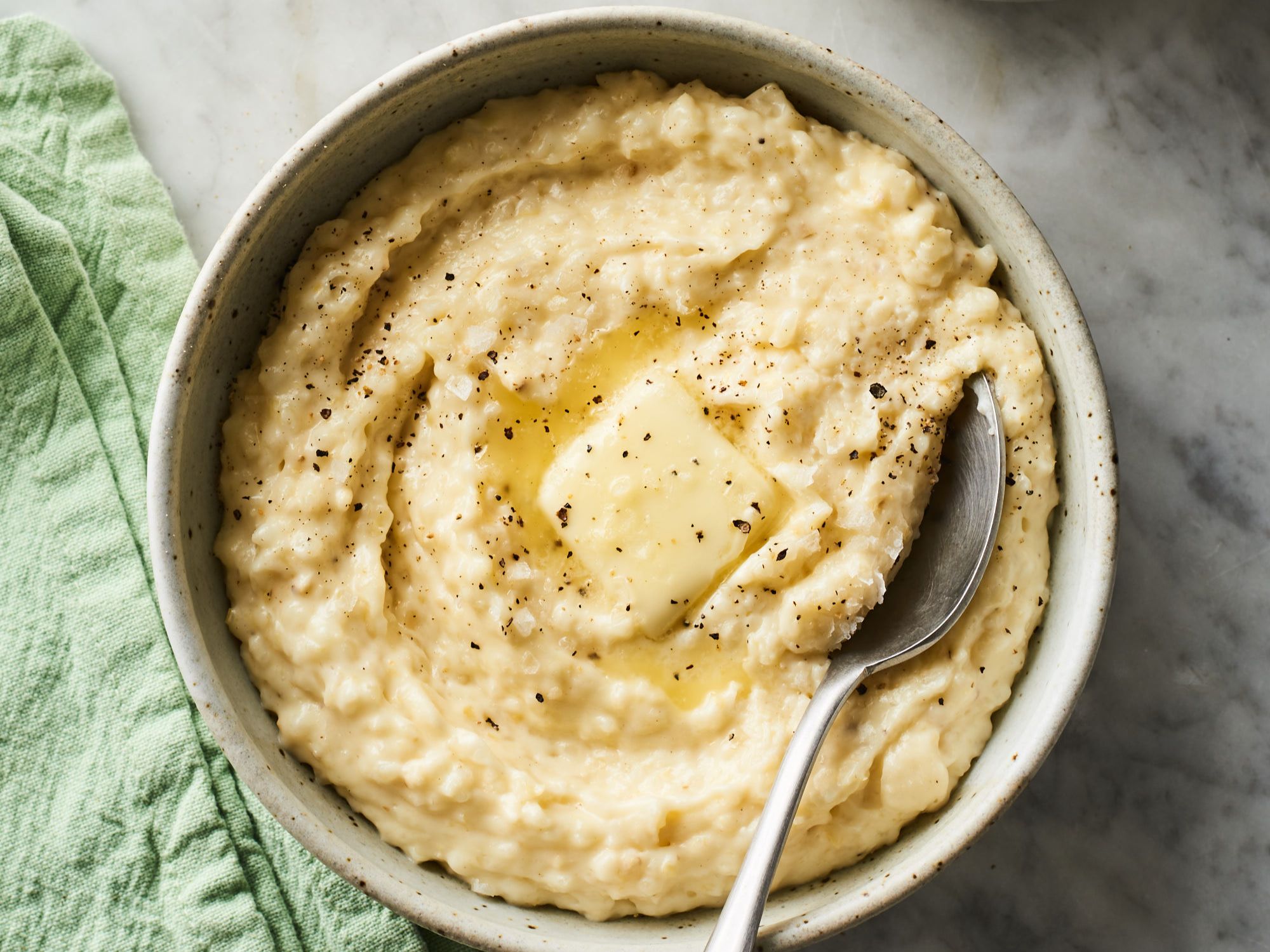 Bowl of Grits with Cheese
