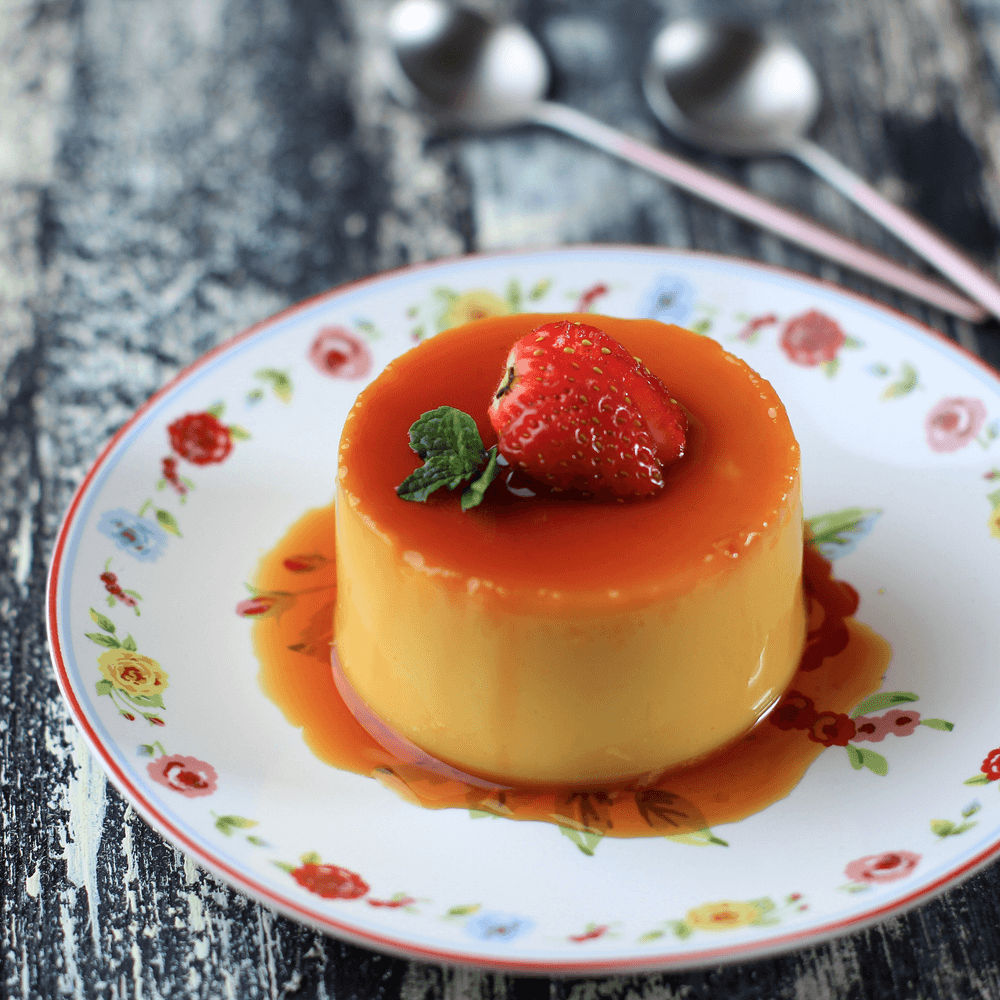 Vanilla bean crème brûlée.
