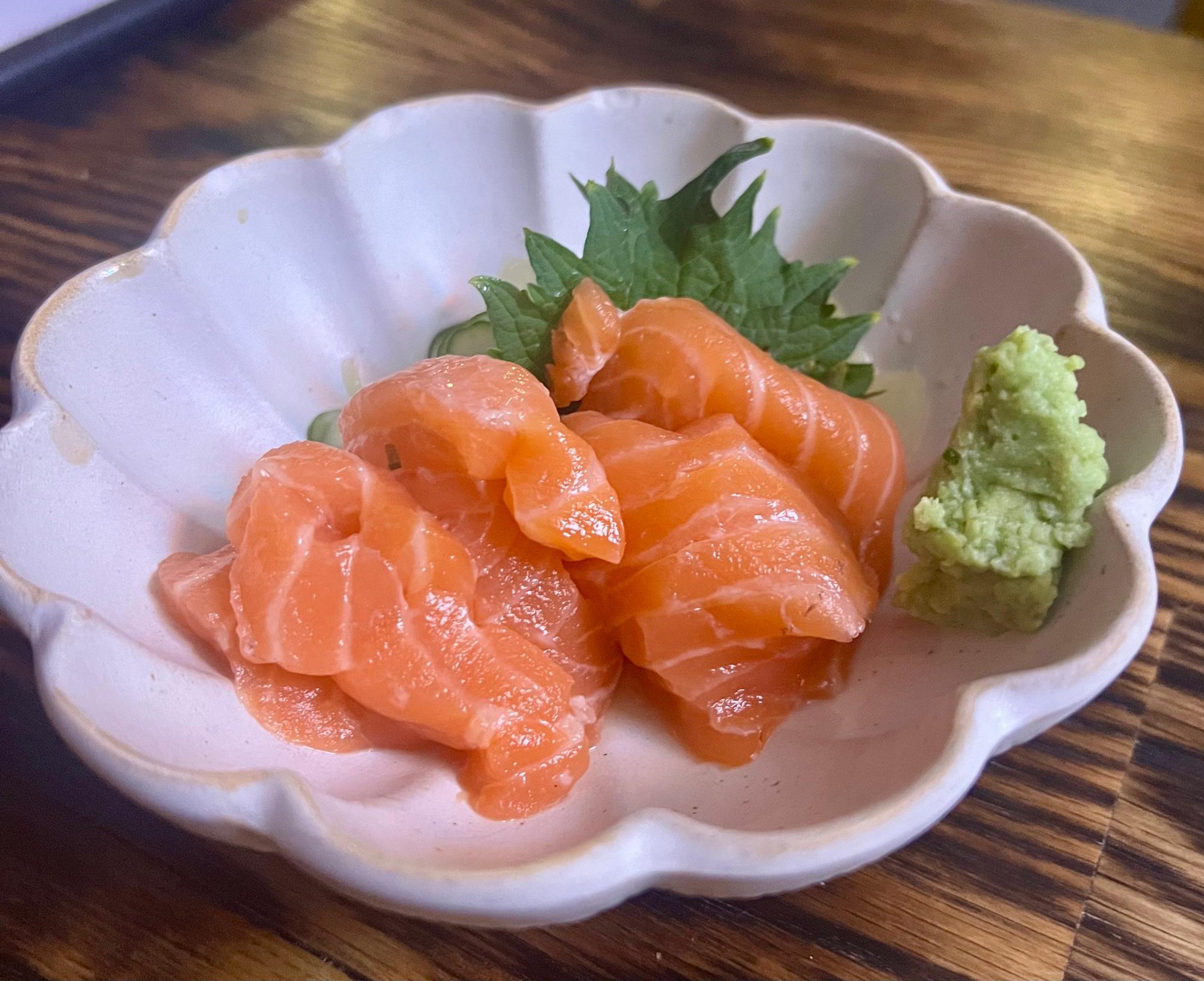 Wild King Salmon Sashimi (raw)