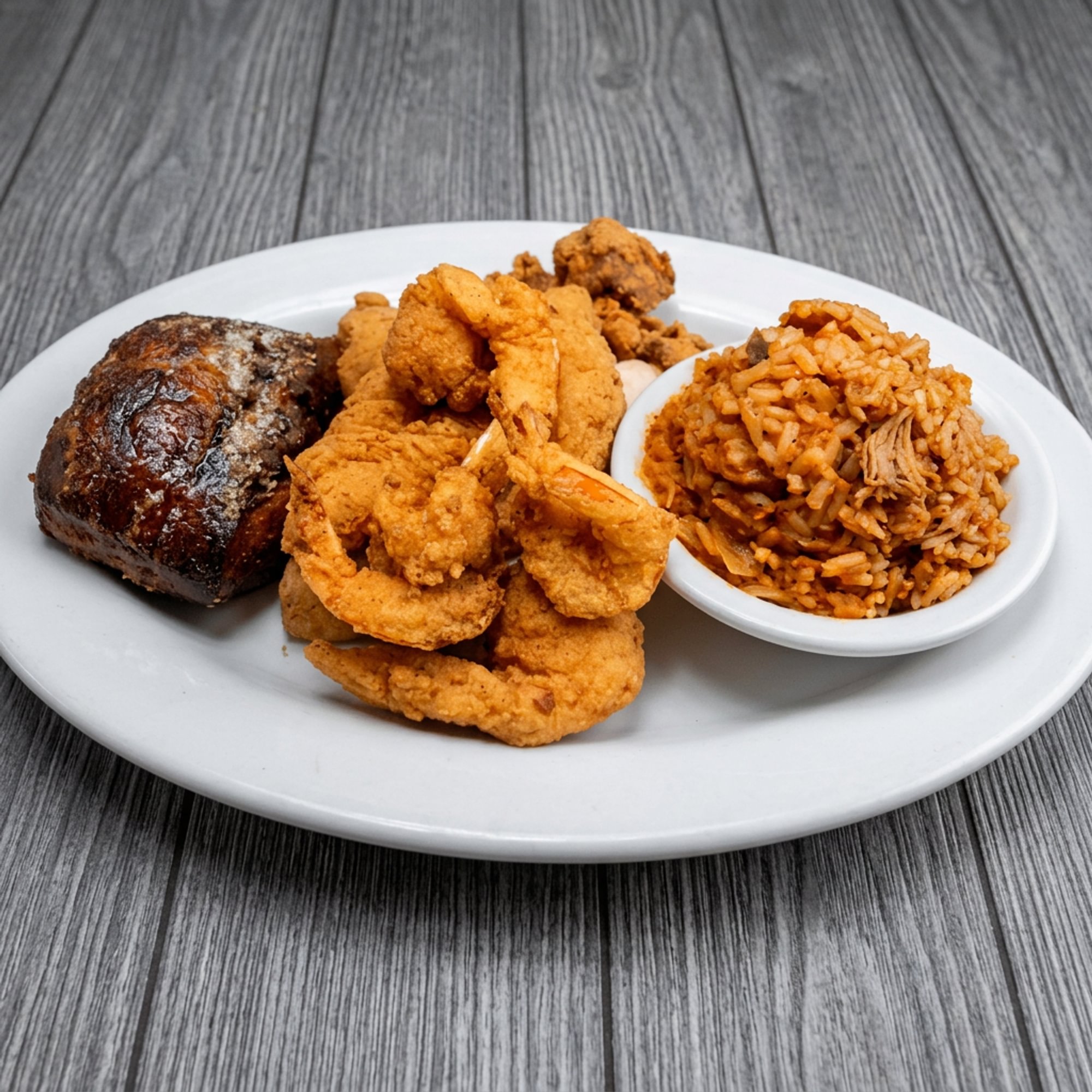 Combo Cajun Egg Rolls & Cajun Bacon-Wrapped Shrimp