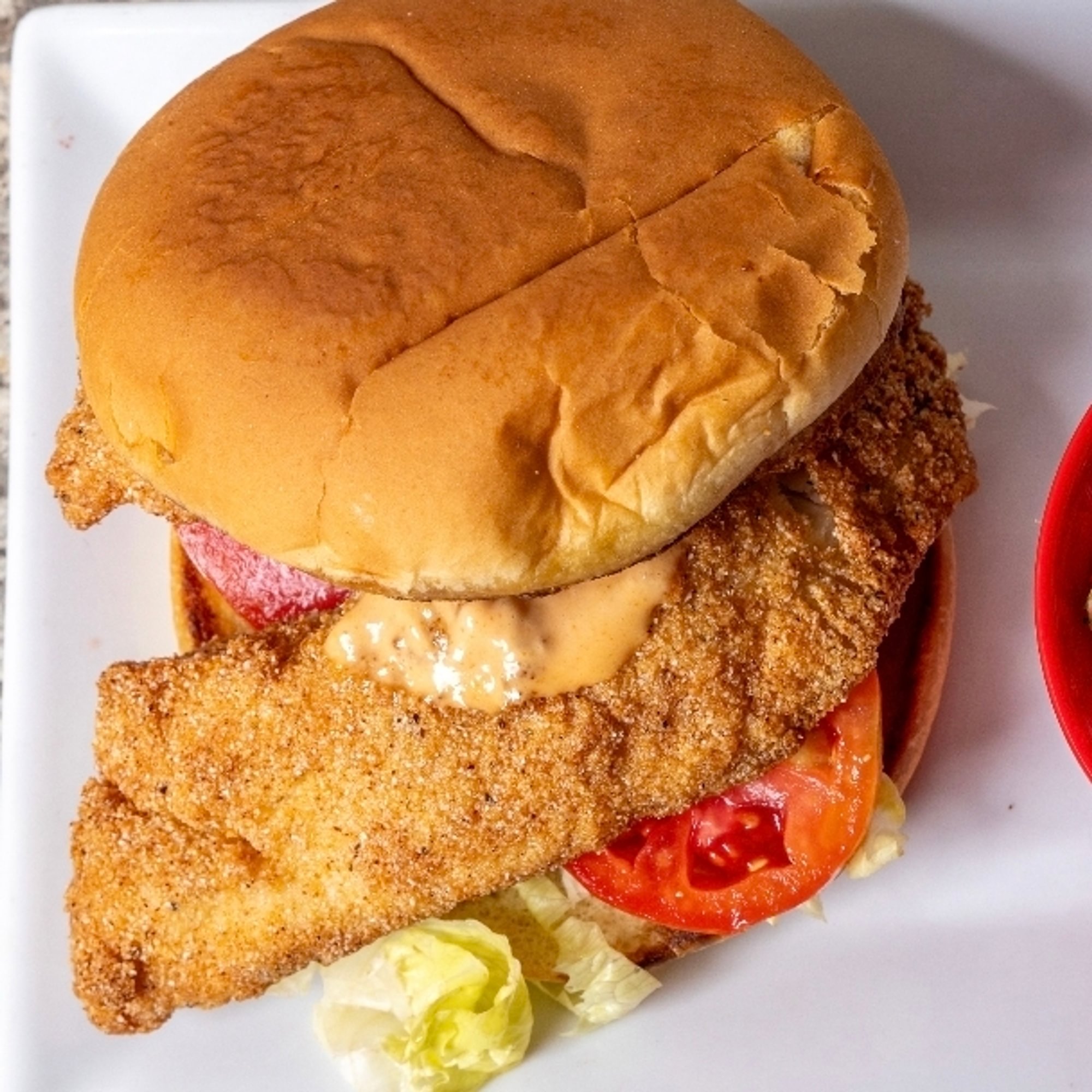 Cajun Fish Sand with Fries