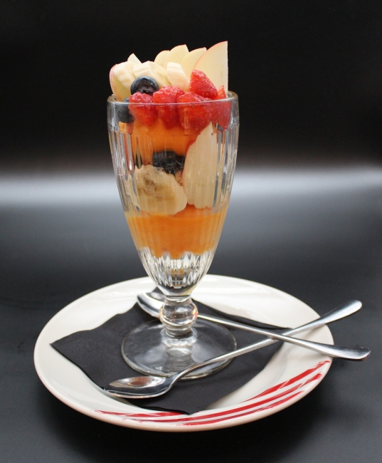 Fresh Fruit & Orange Sorbet Sundae