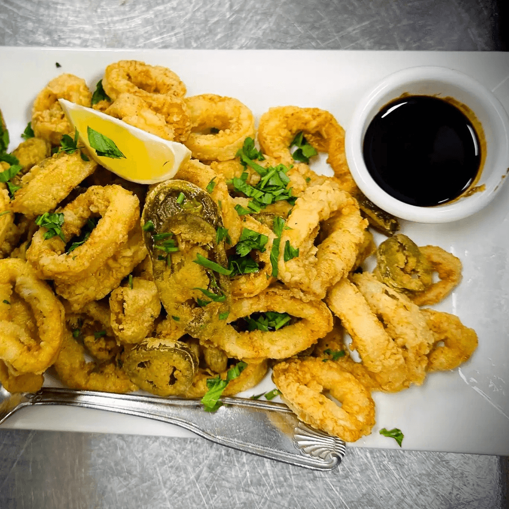 Fried Calamari Balsamic Piri Piri
