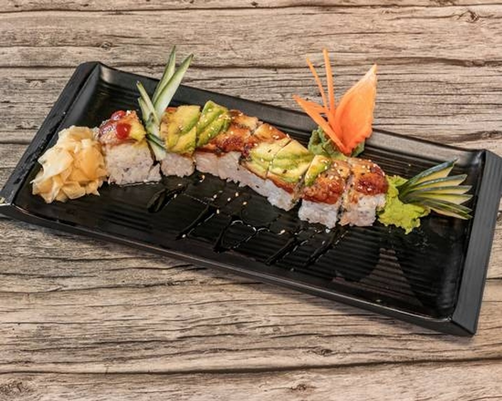 Caterpillar Roll (Eel Sauce)