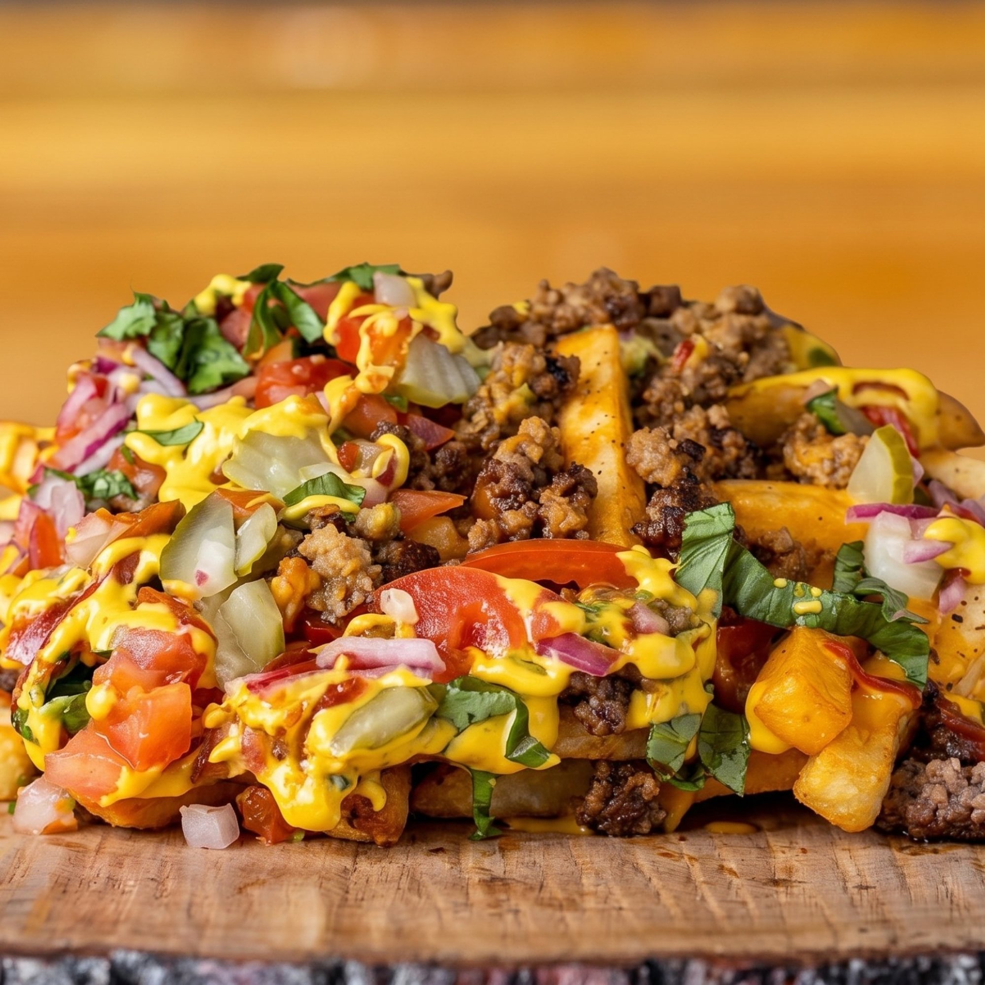 NO BUN - Cheeseburger Fries