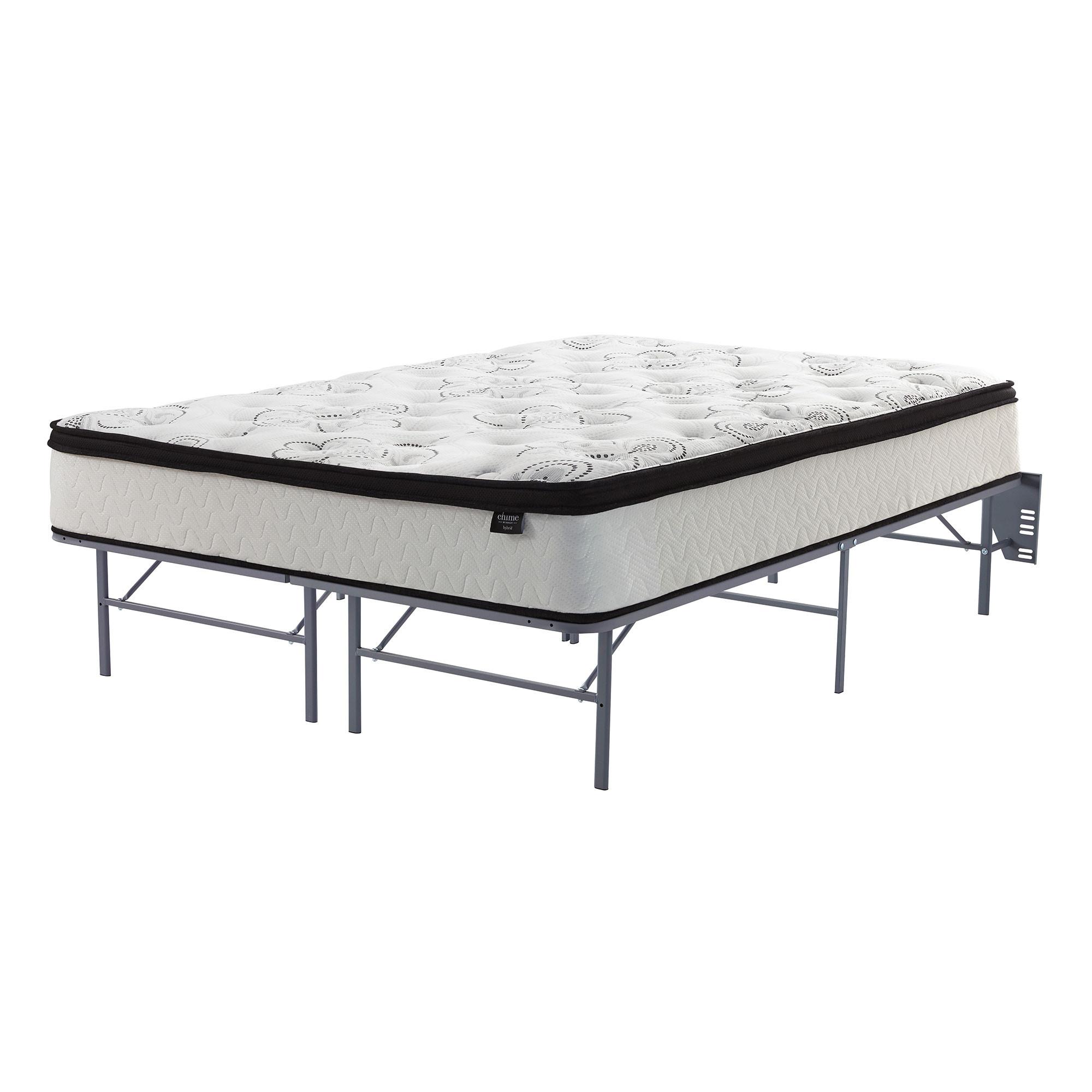 Sierra Full 12" Eurotop Plush Hybrid with Platform Frame