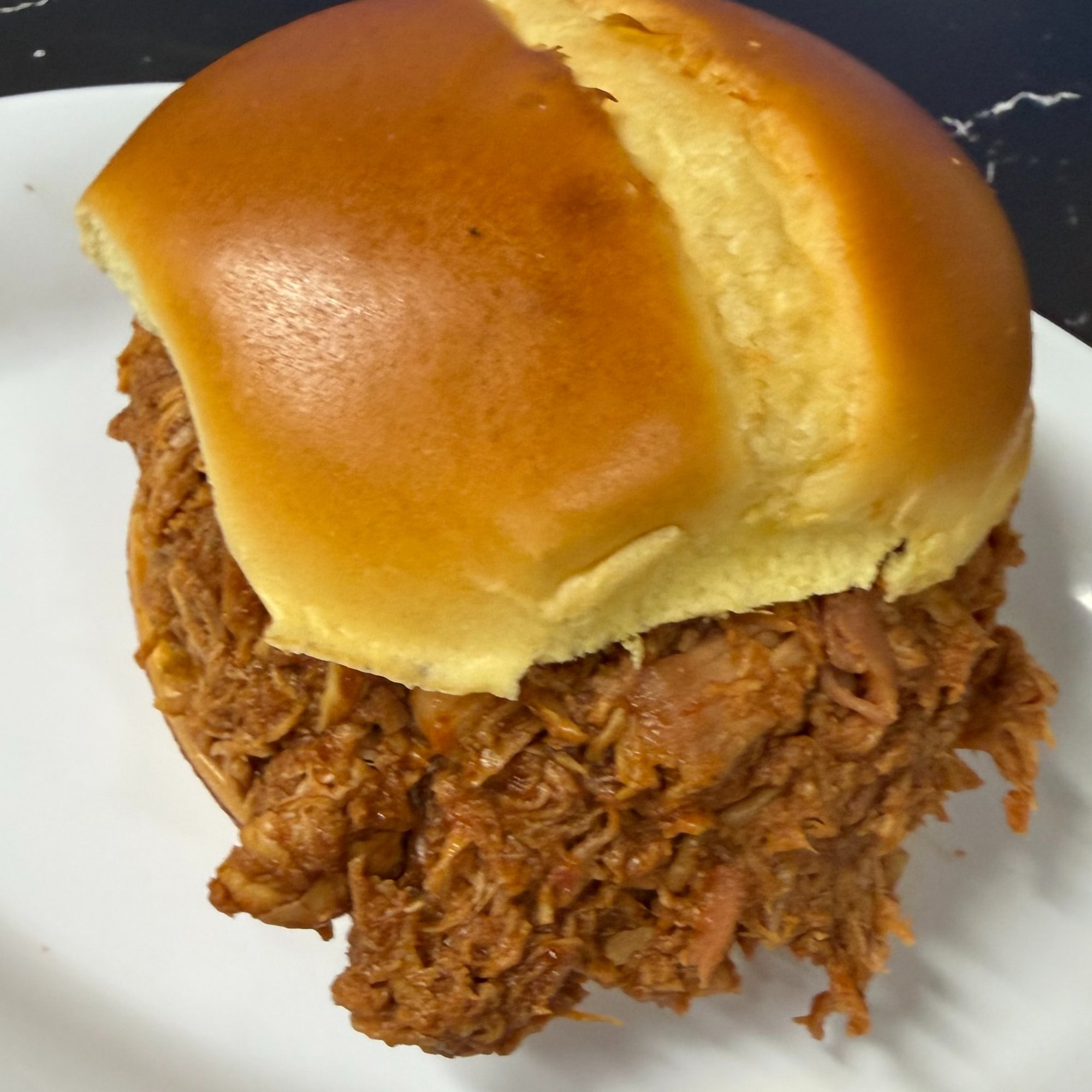 Chopped Chicken BBQ Sandwich