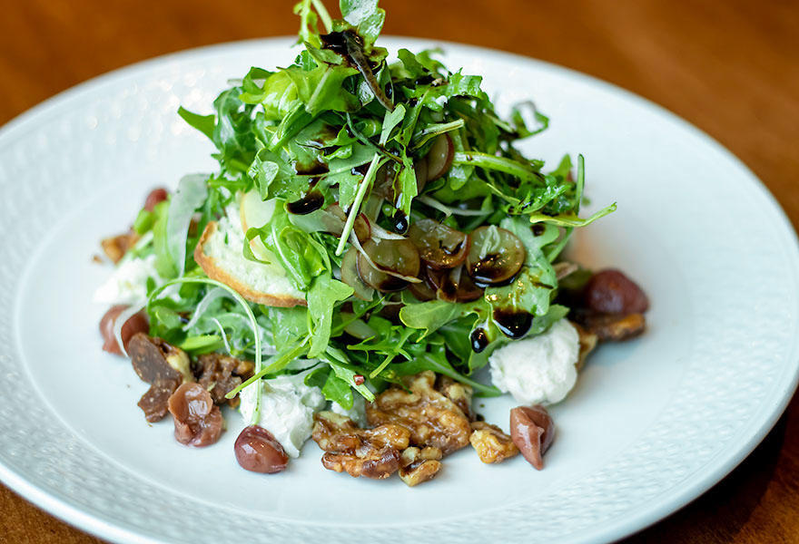 Arugula & Vin Santo Grape Salad