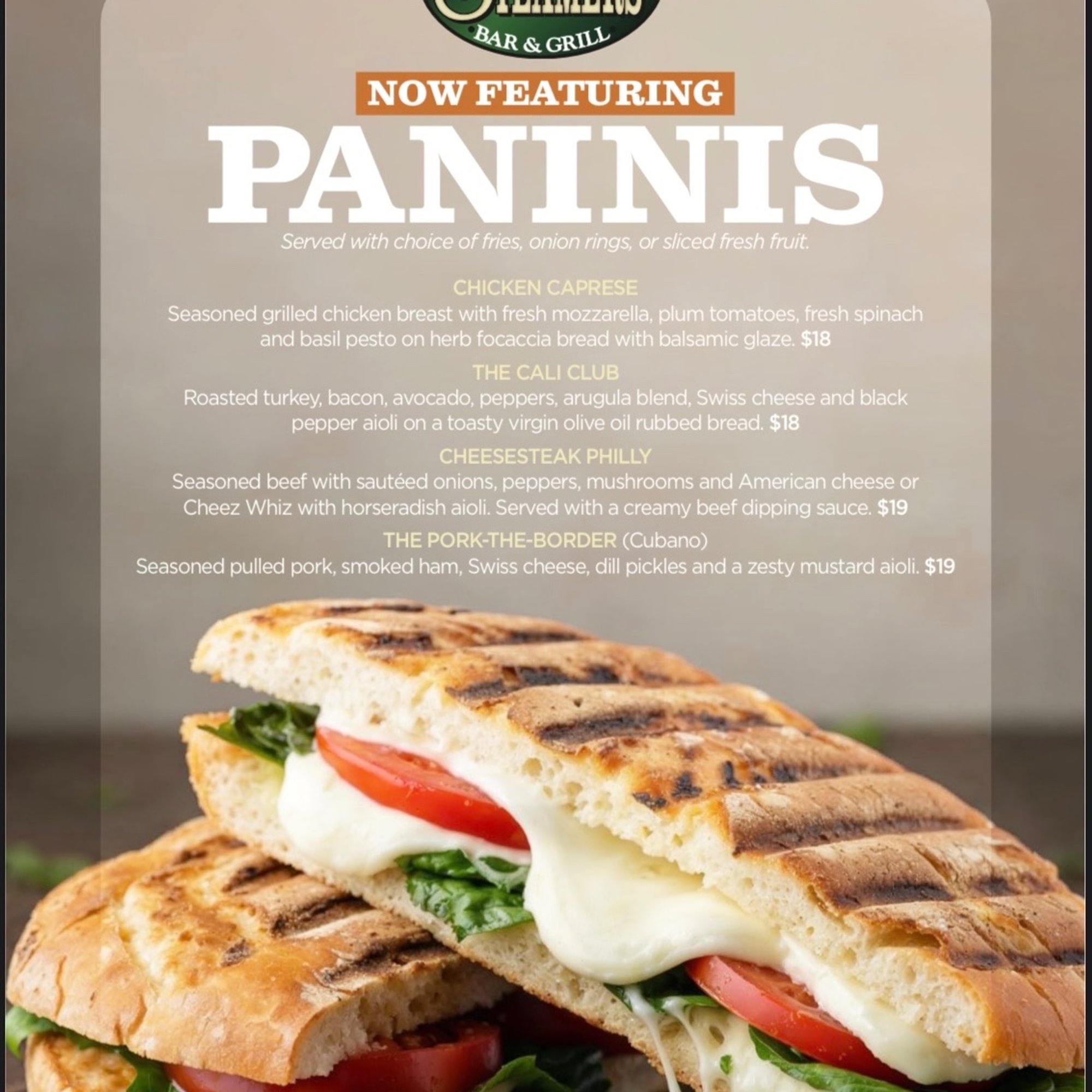 Cheesesteak Philly Panini