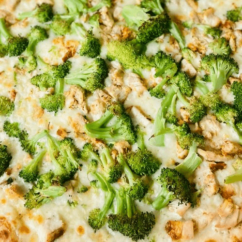 Broccoli Chicken Alfredo Pizza (Small)