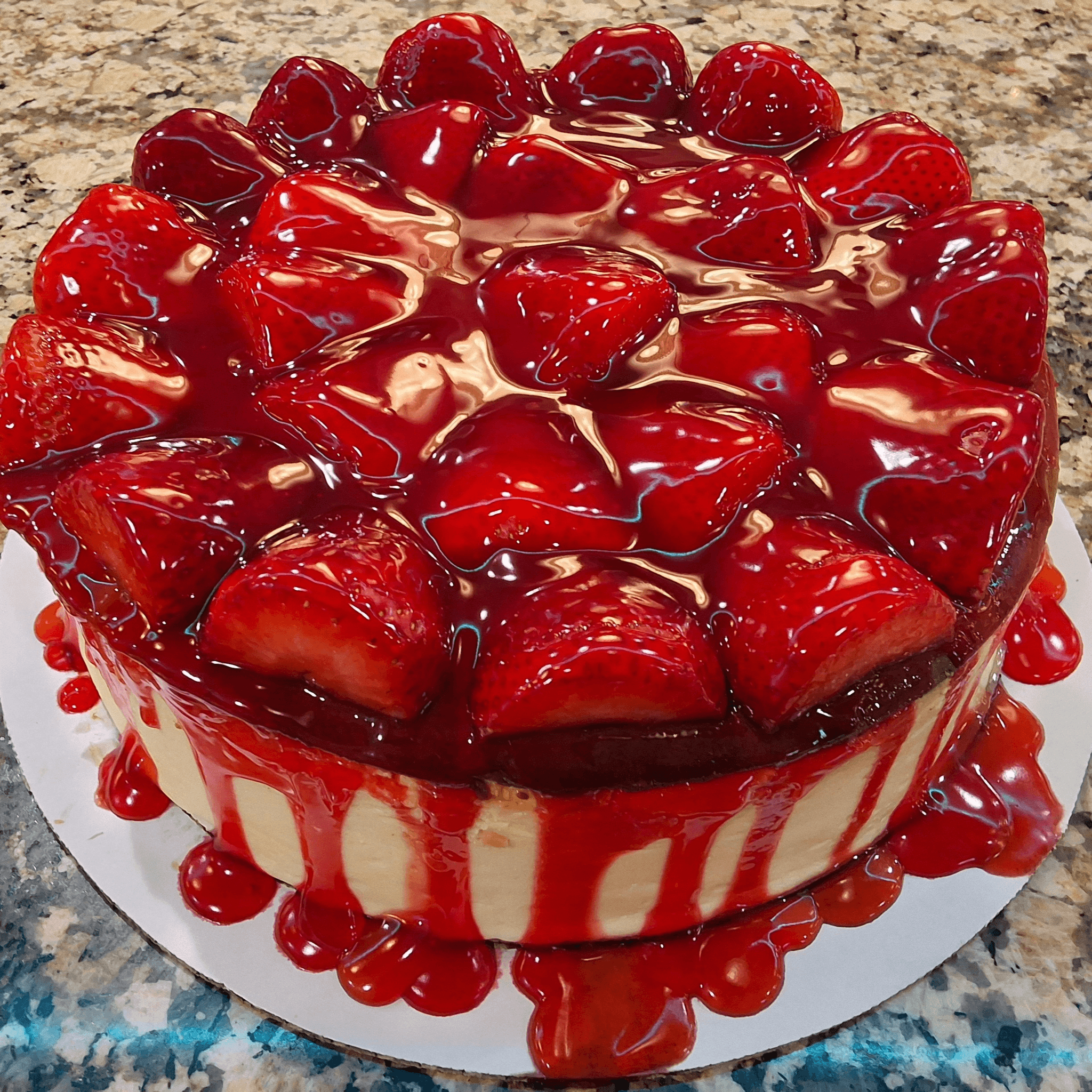 Whole Cheesecake with Fruit