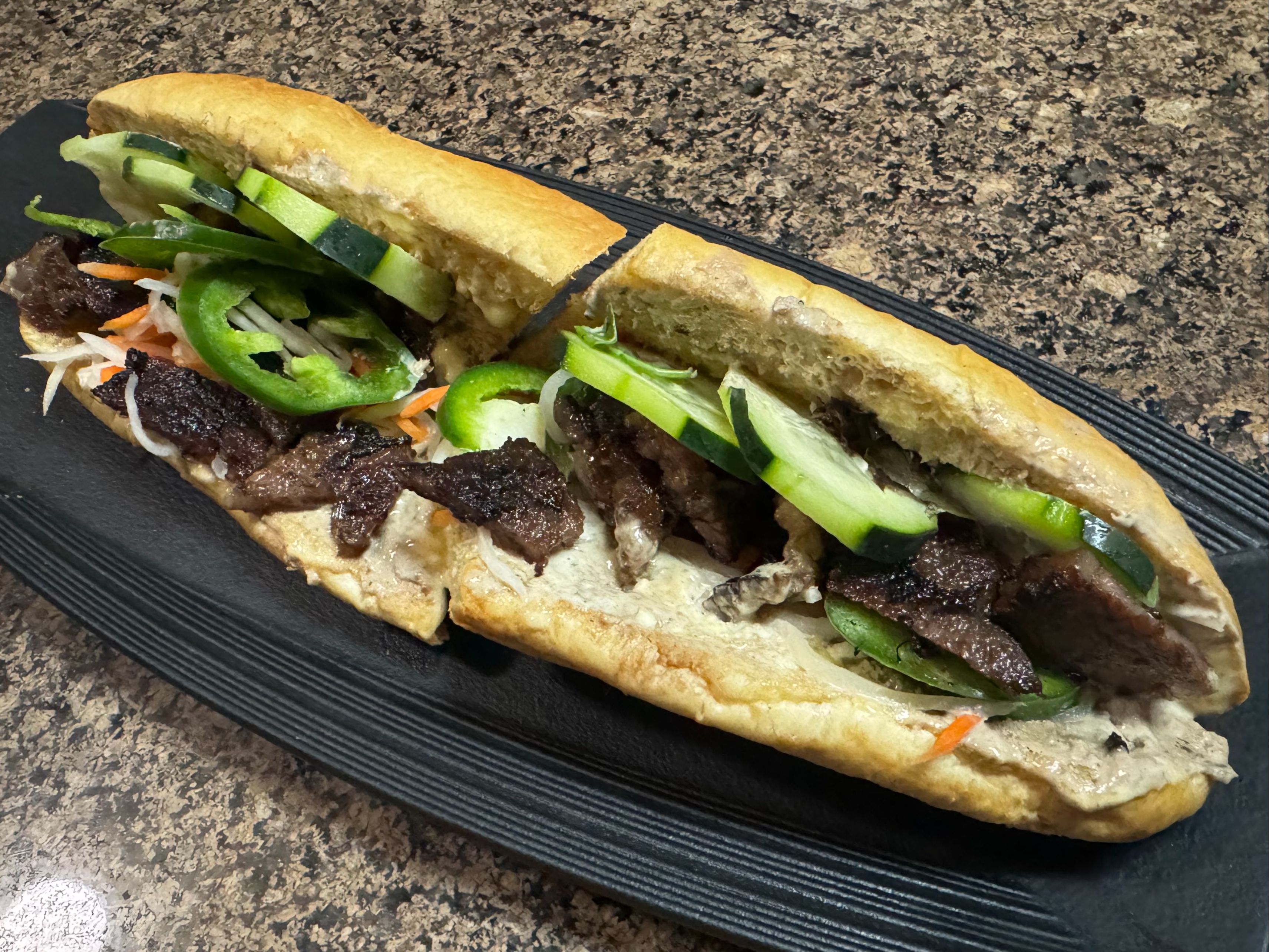 KOSMIK FIRE GRILLED SHORT RIB BANH MI