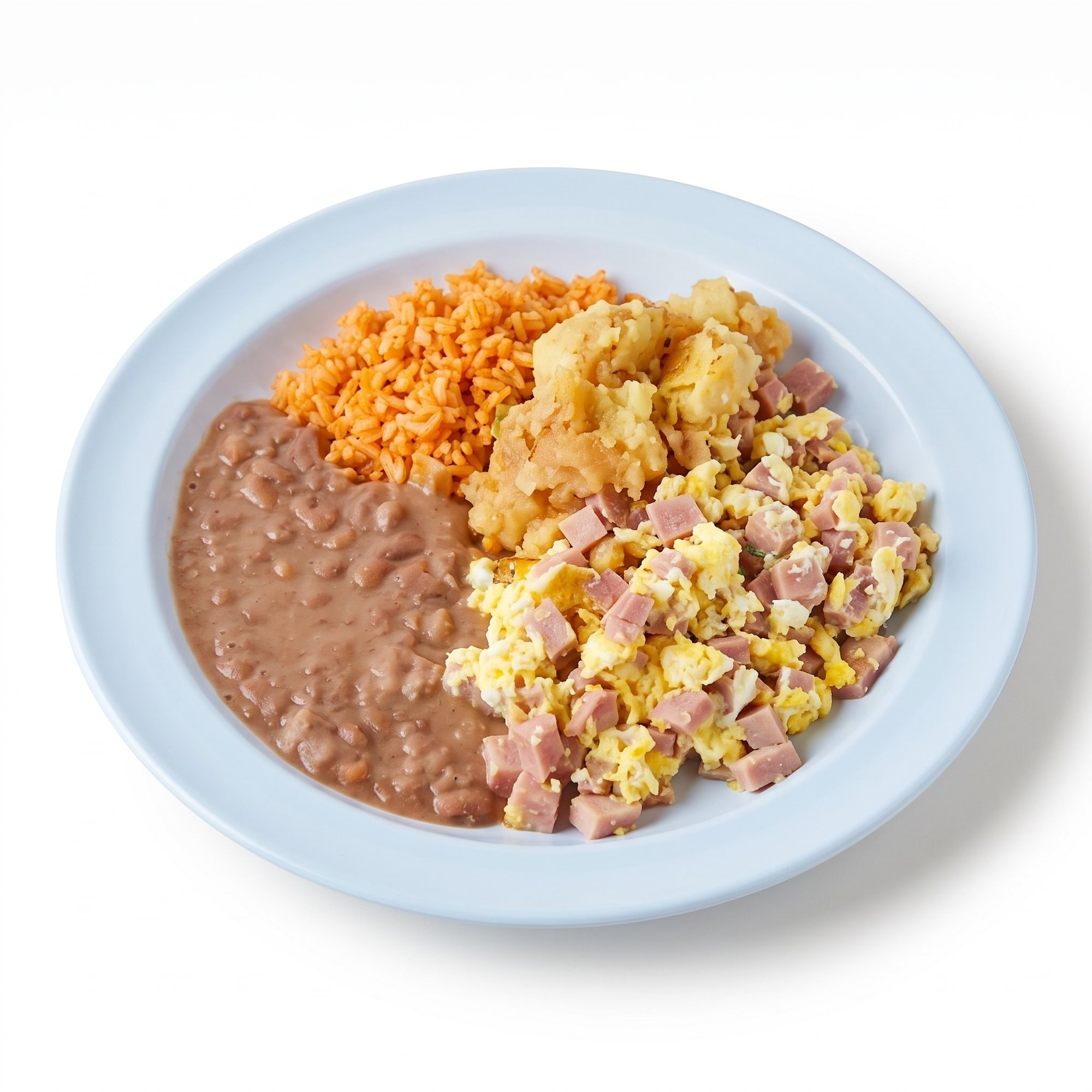 Ham and Eggs Breakfast Plate