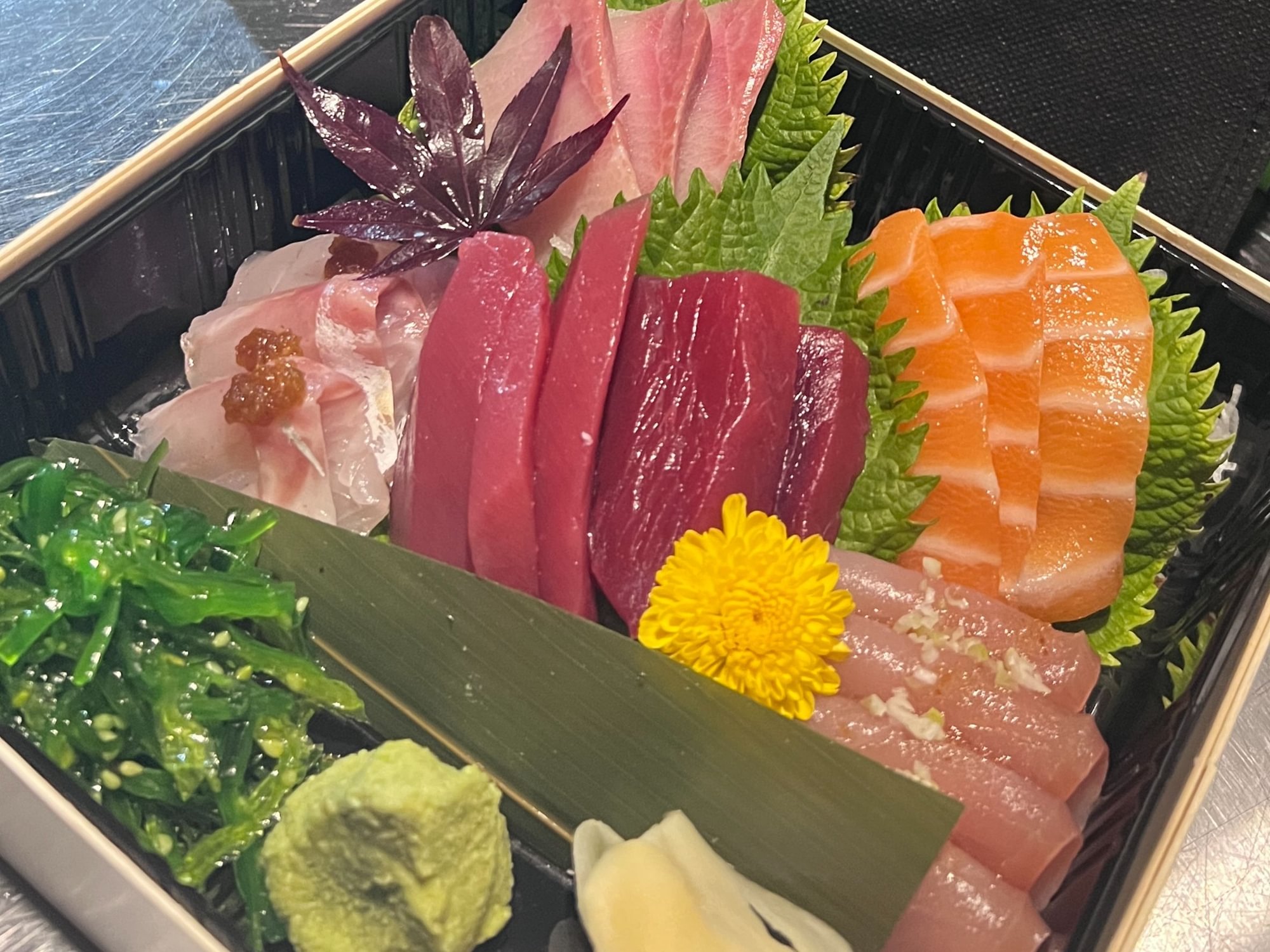 Sashimi Dinner + Miso + Rice