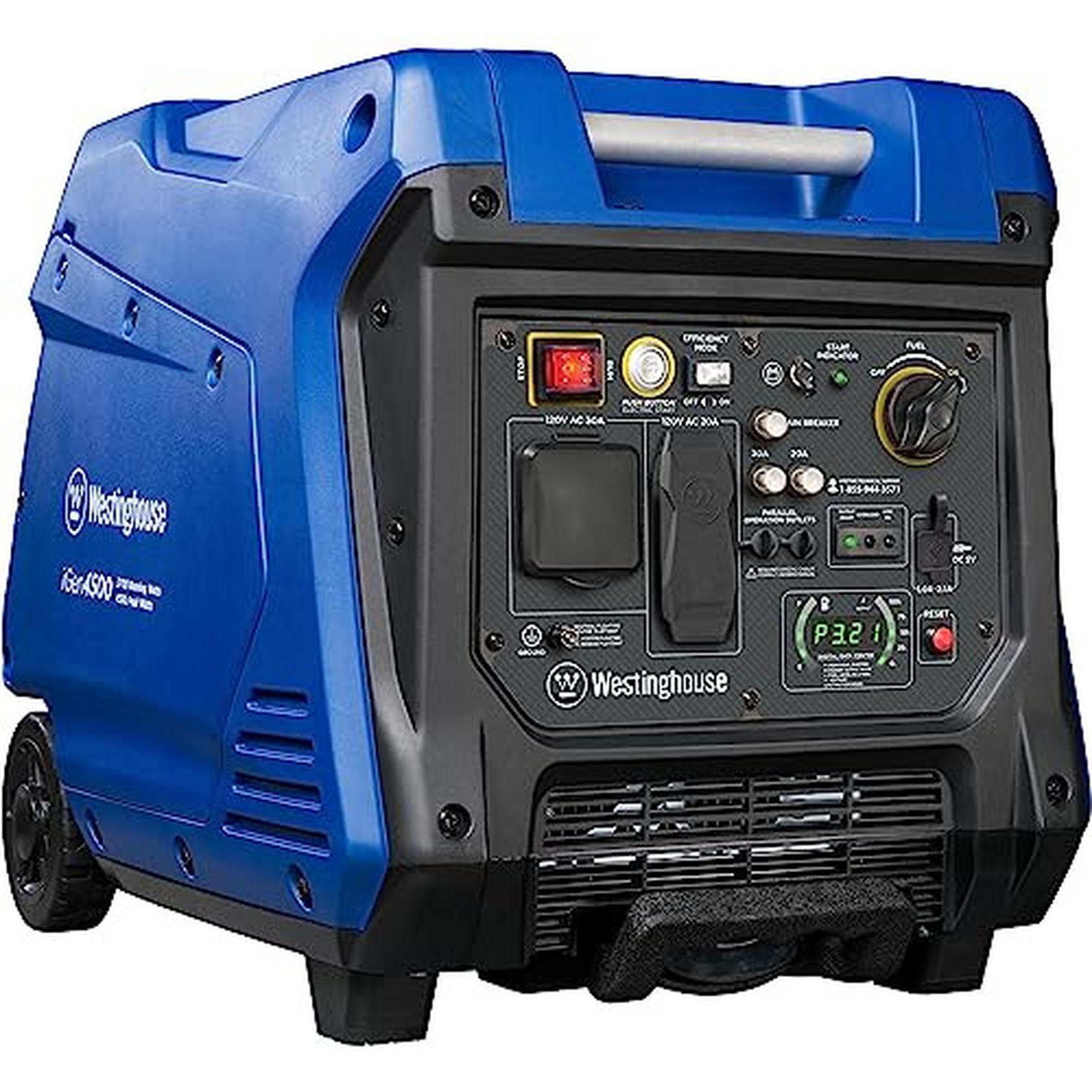 Westinghouse Outdoor Power Equipment 4500 Peak Watt Super Quiet Portable Inverter Generator, Remote 