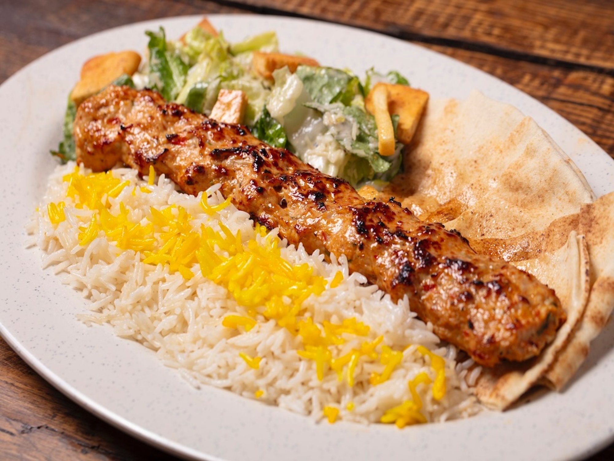 #11) Fish Koobideh Plate