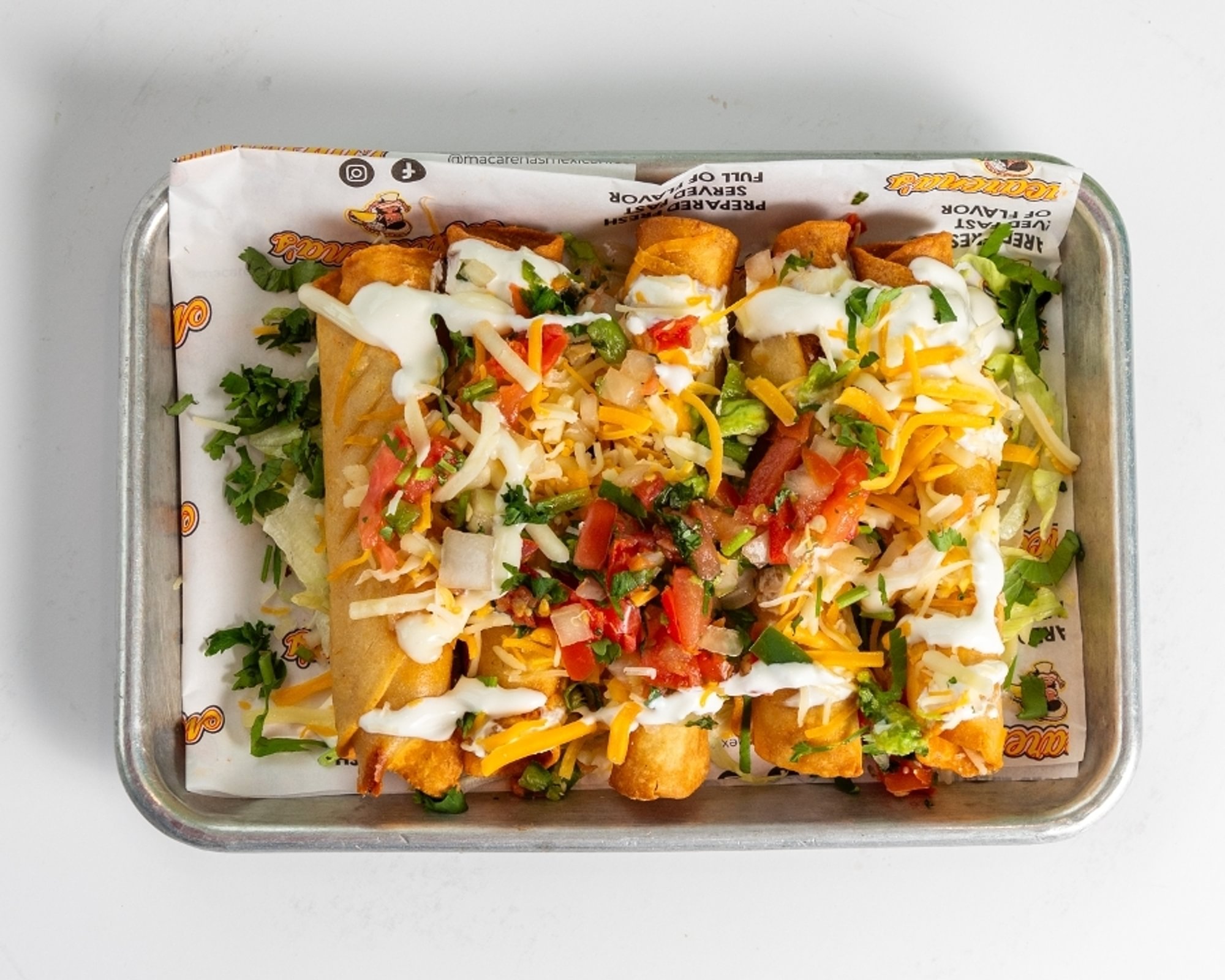 3 with cheese taquito