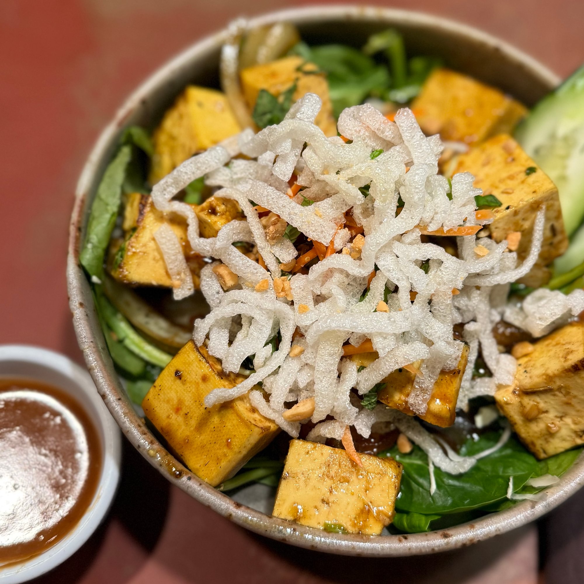 Curry Tofu Noodle Salad