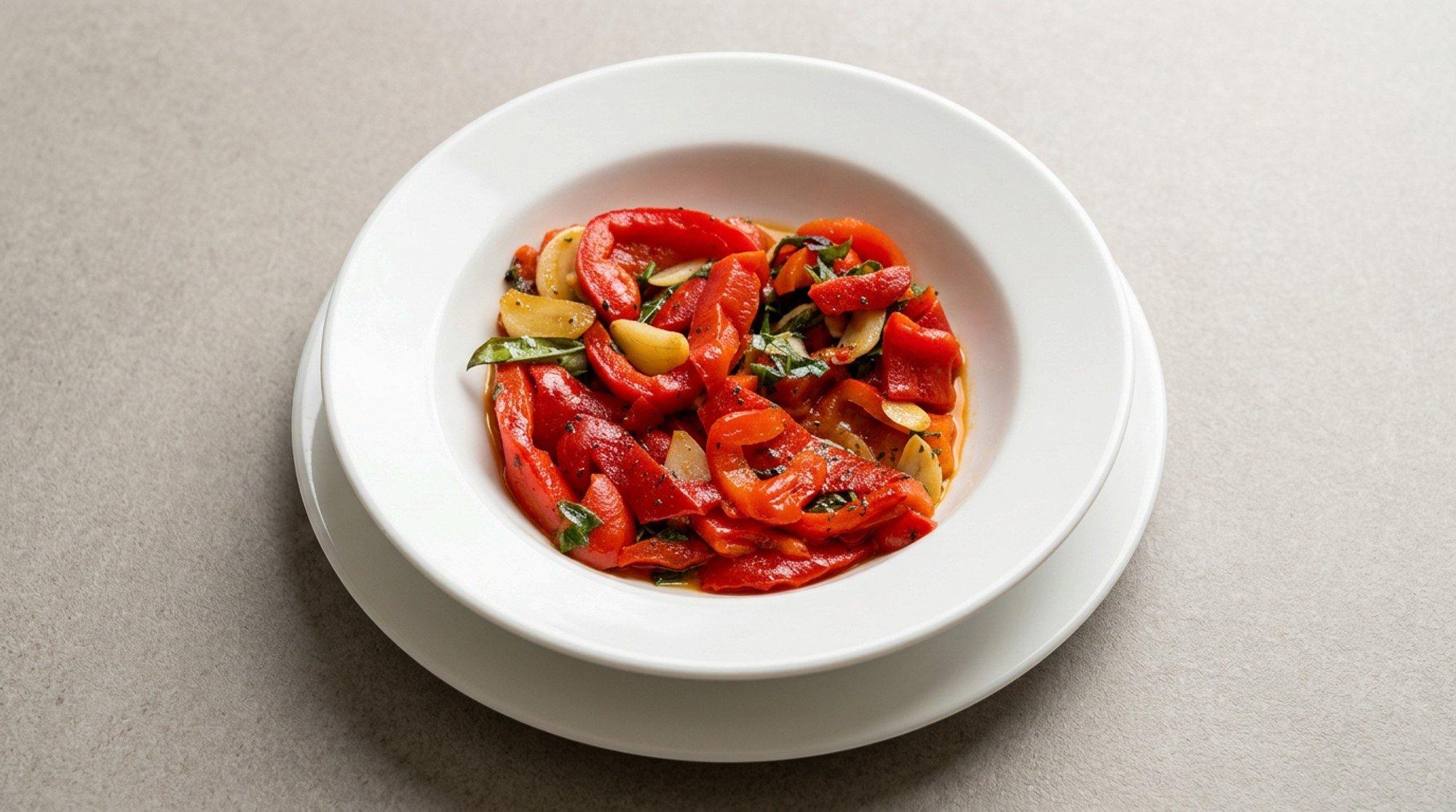 Roasted Red Peppers Side
