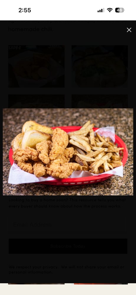 CHICKEN TENDERS DINNER