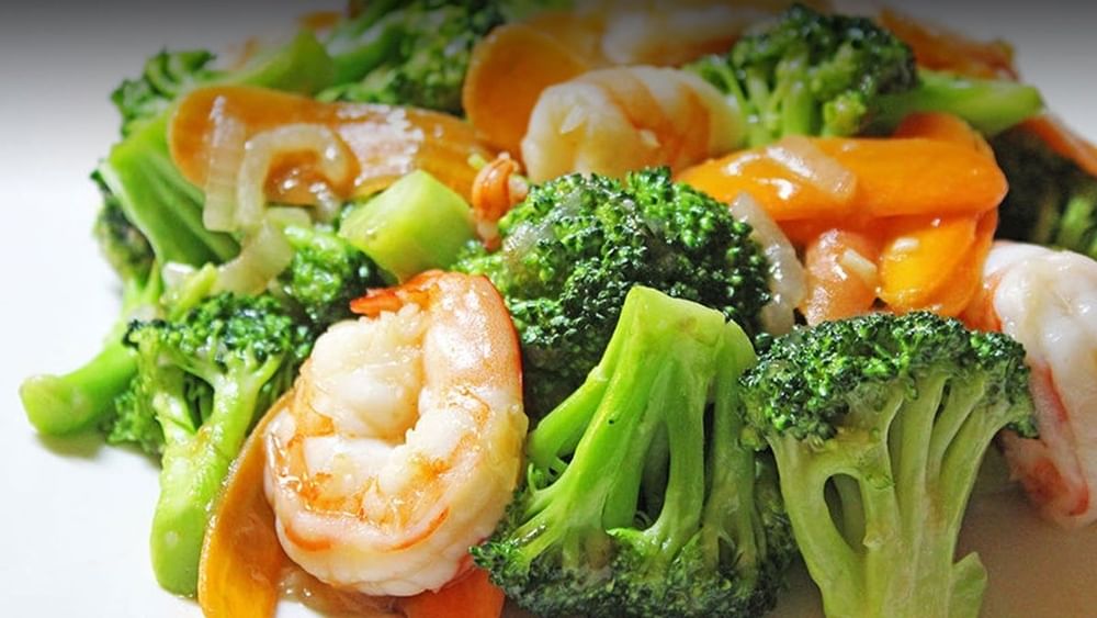 Steamed Mixed Vegetable with Shrimp