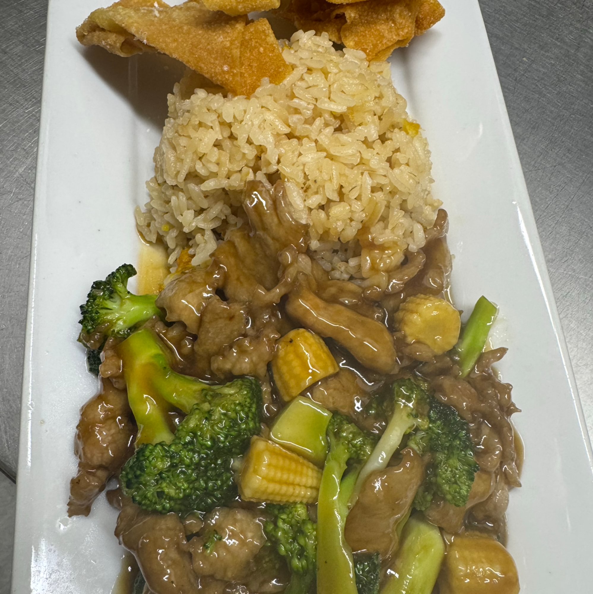 Beef with Oyster Sauce Lunch