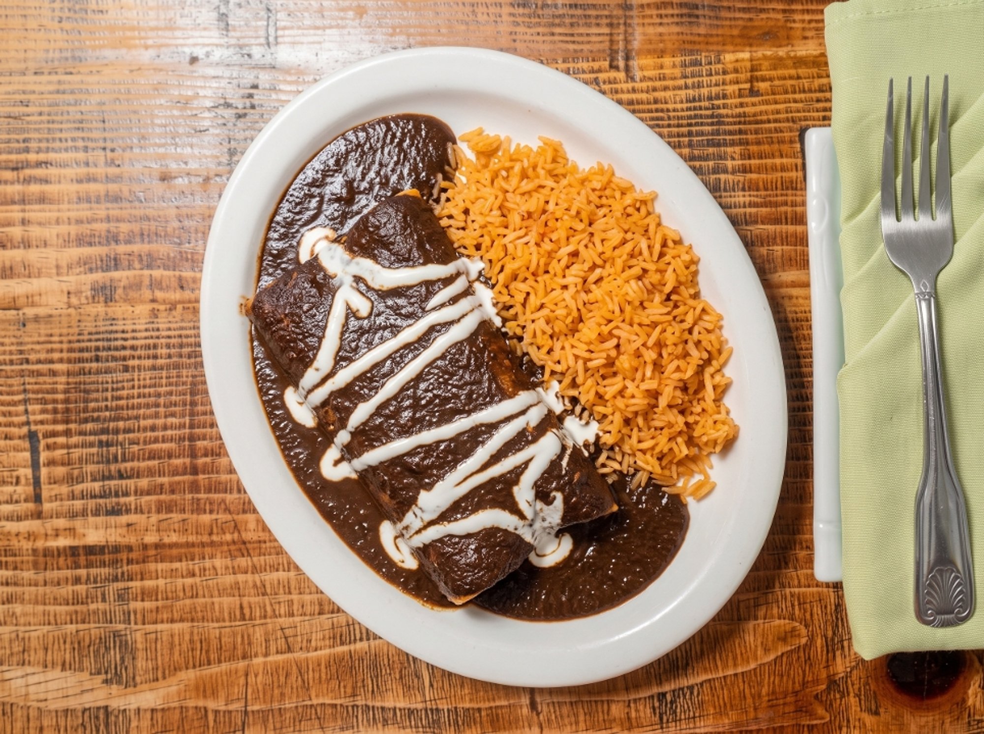 Mole Chicken Enchiladas