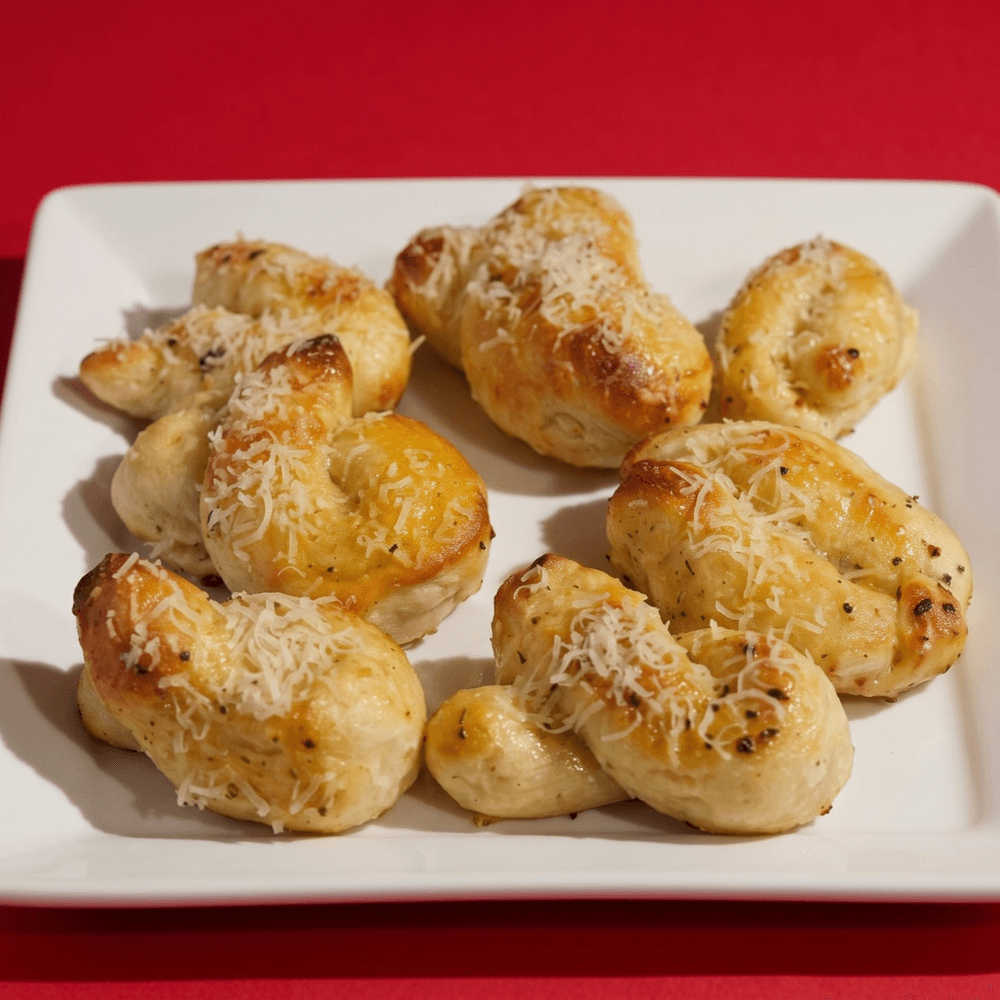 Garlic Parmesan Bread Knots