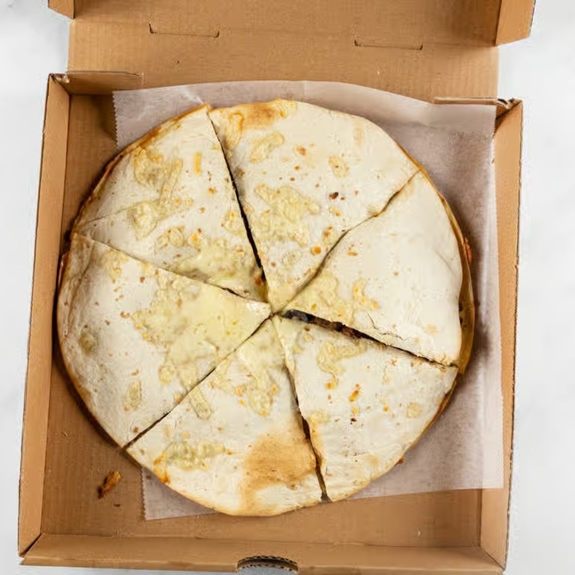 Buffalo Chicken Queso Quesadilla