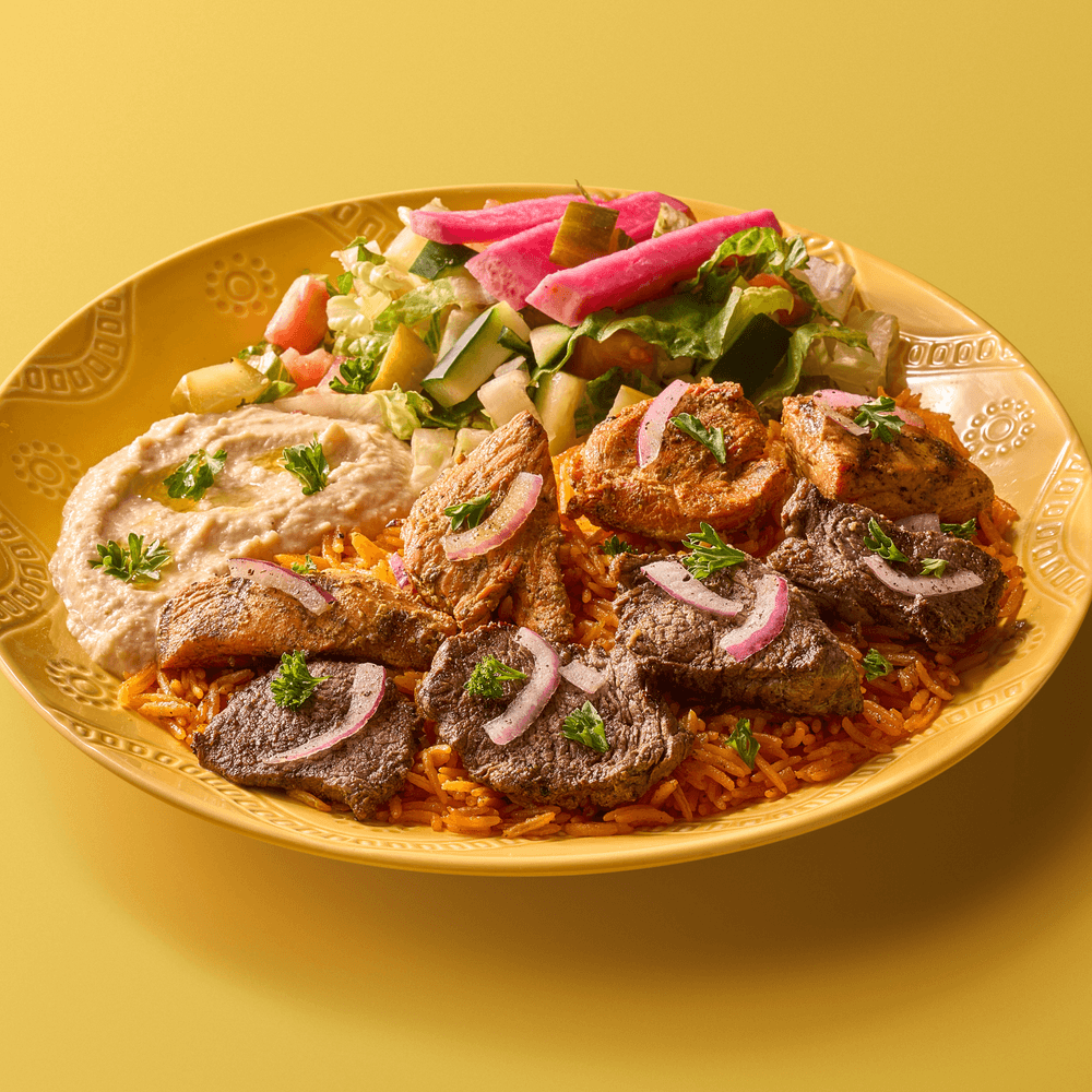Half Lamb Kabob/Half Chicken Kabob