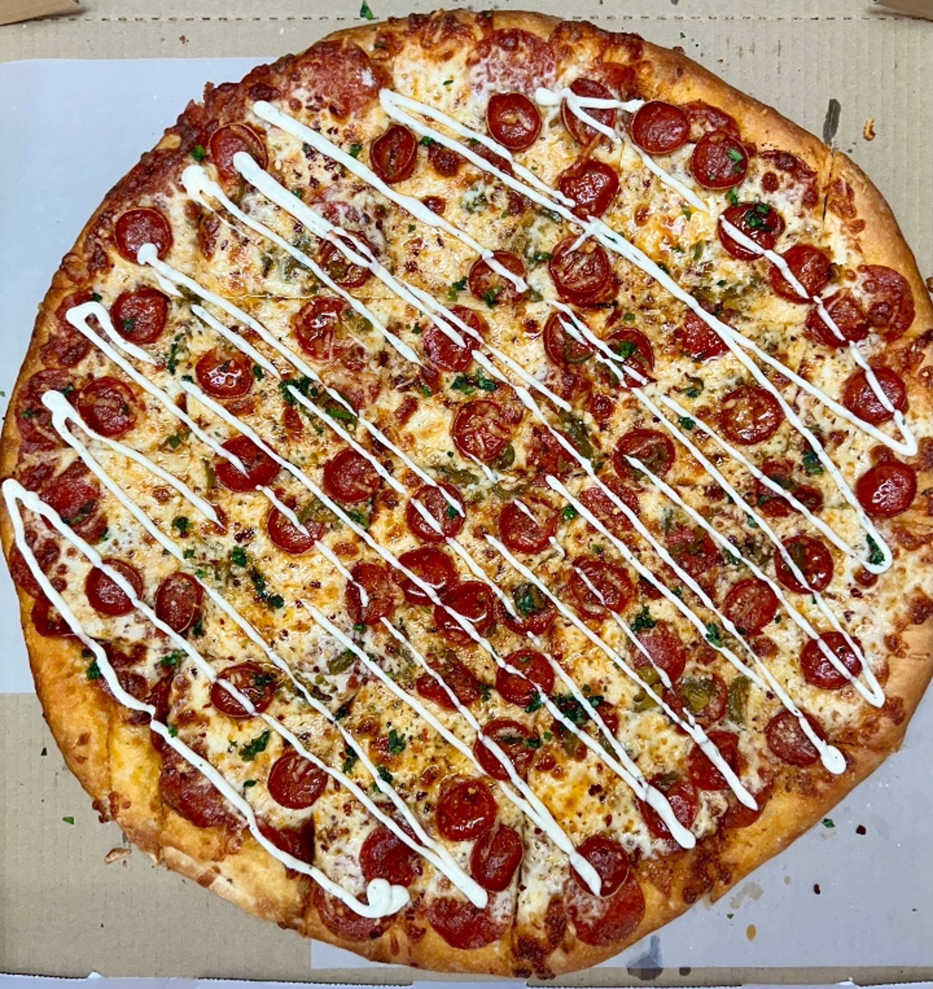Spicy Roni · Thin Crust 16"