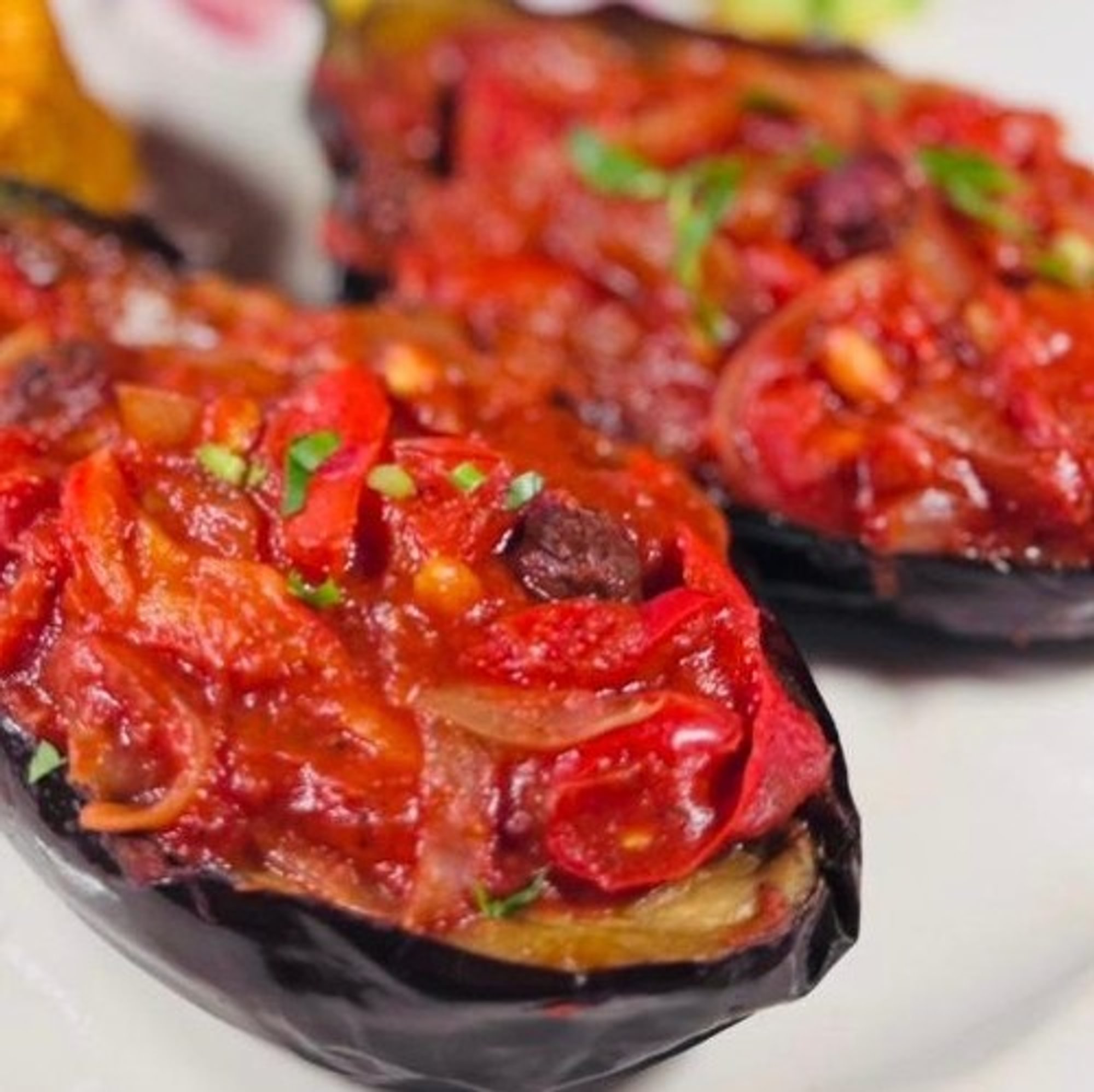 Stuffed Eggplant Tray